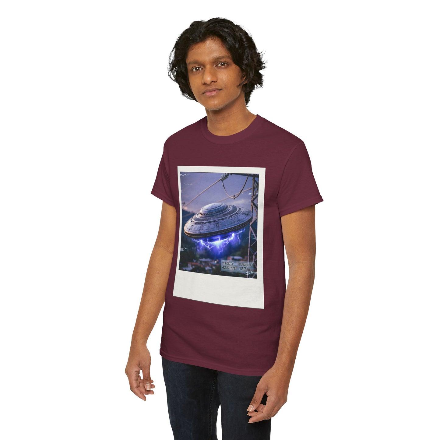 UFO Evidence T-Shirt | Retro Polaroid Alien Sighting Photo