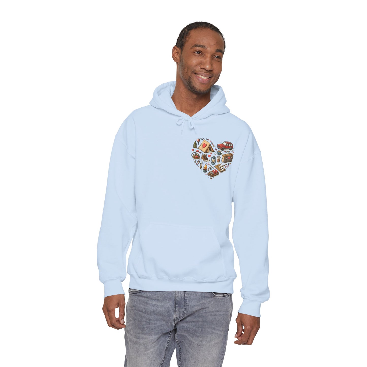 Wild at Heart: Ultimate Outdoor Adventure & Camping Icon Hoodie