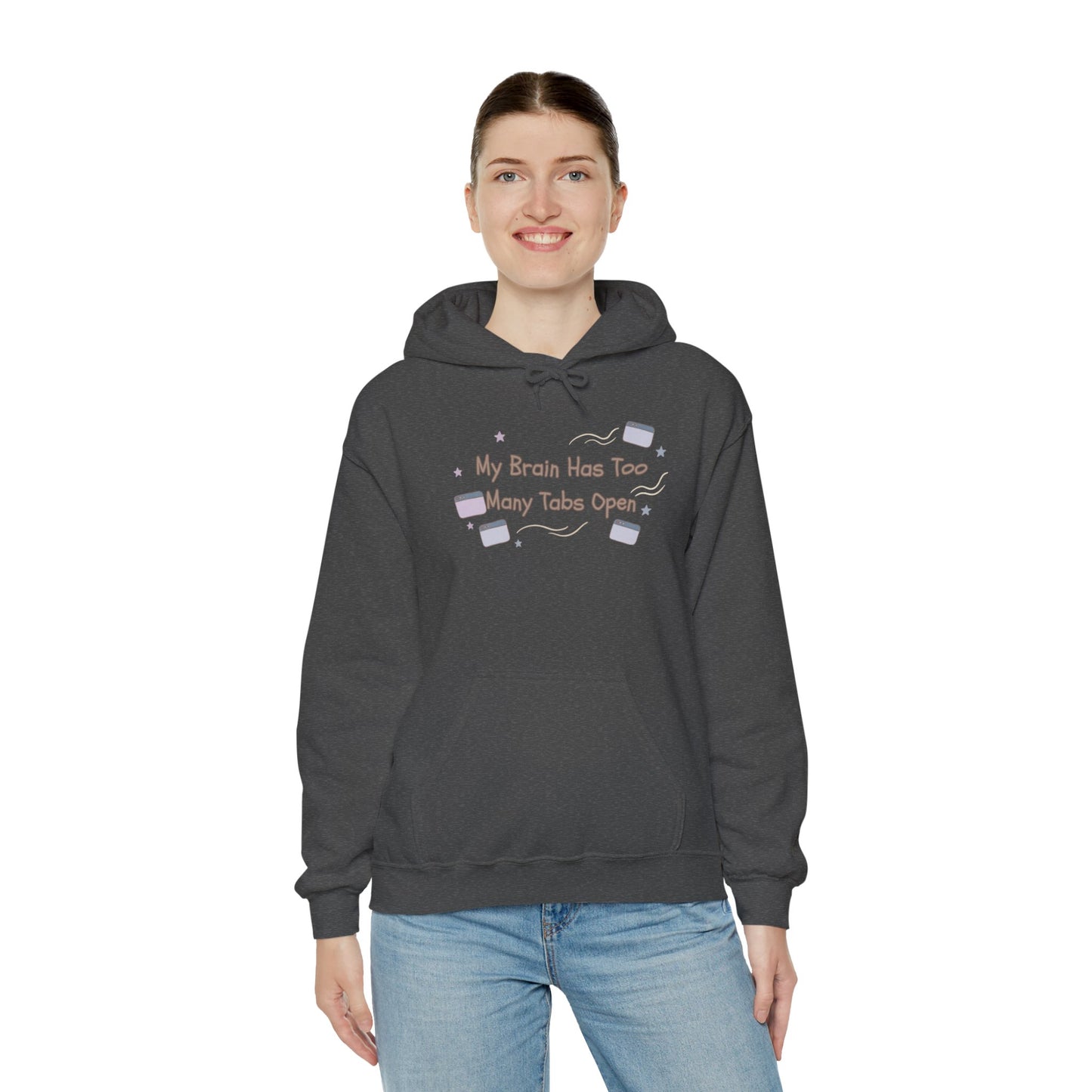 ADHD Brain Under Construction | Cozy Retro Aesthetic Hoodie