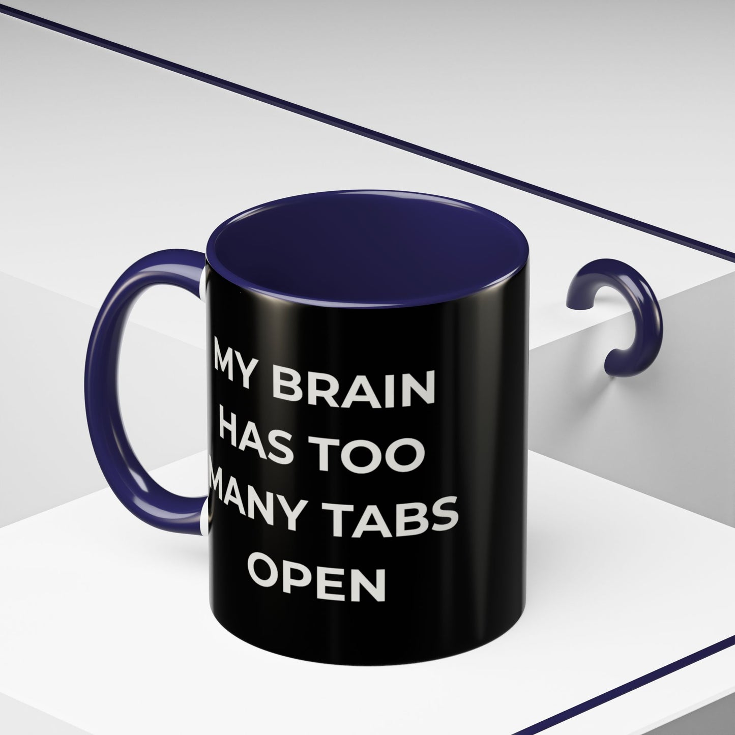 My Brain Has Too Many Tabs Open Mug | Funny ADHD Gift | Lofi Office Coffee Cup (11oz)