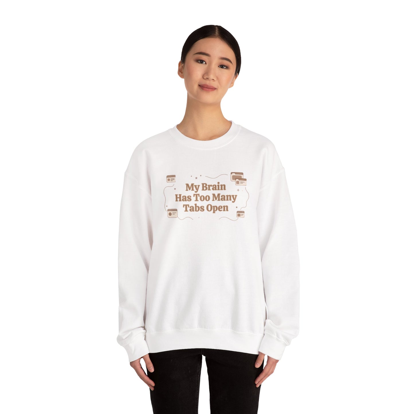 The "Mental Tabs" Aesthetic Crewneck | Oversized Lofi Sweatshirt