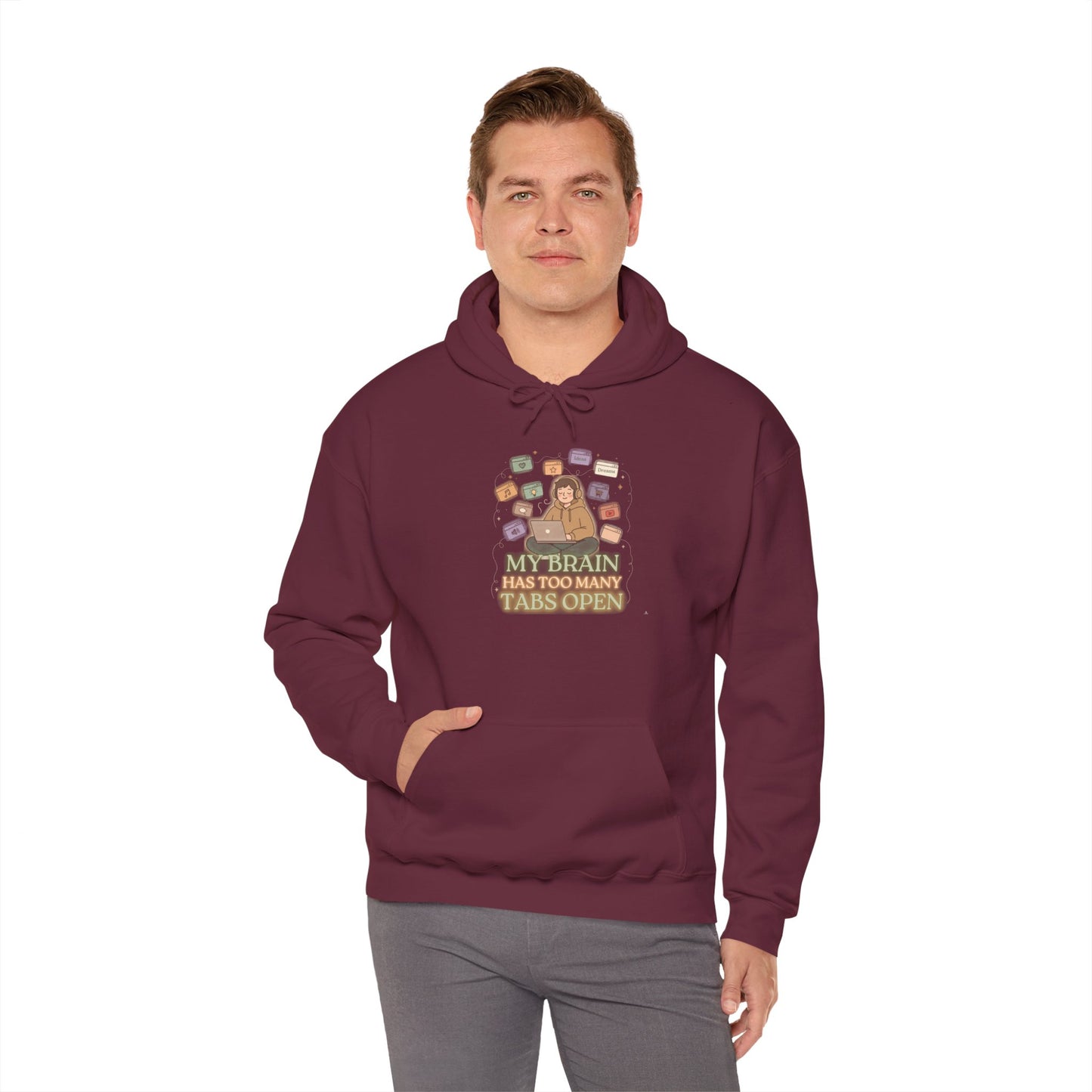 Dopamine at Midnight | ADHD Lofi Glow Aesthetic Hoodie
