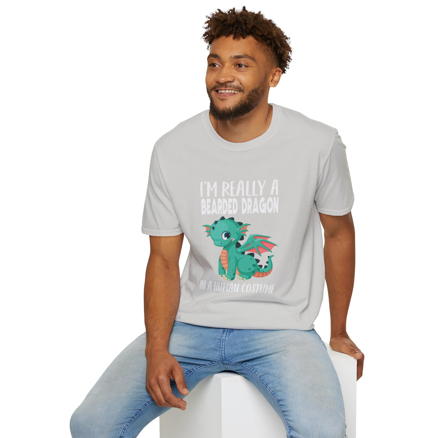 I’m Really a Bearded Dragon in a Human Costume – Cute Halloween Reptile Lover T‑Shirt