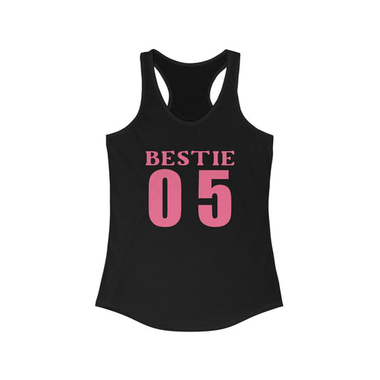 Chic Pink ‘BESTIE 05’ Women’s Tank Top - Perfect Duo Style Statement