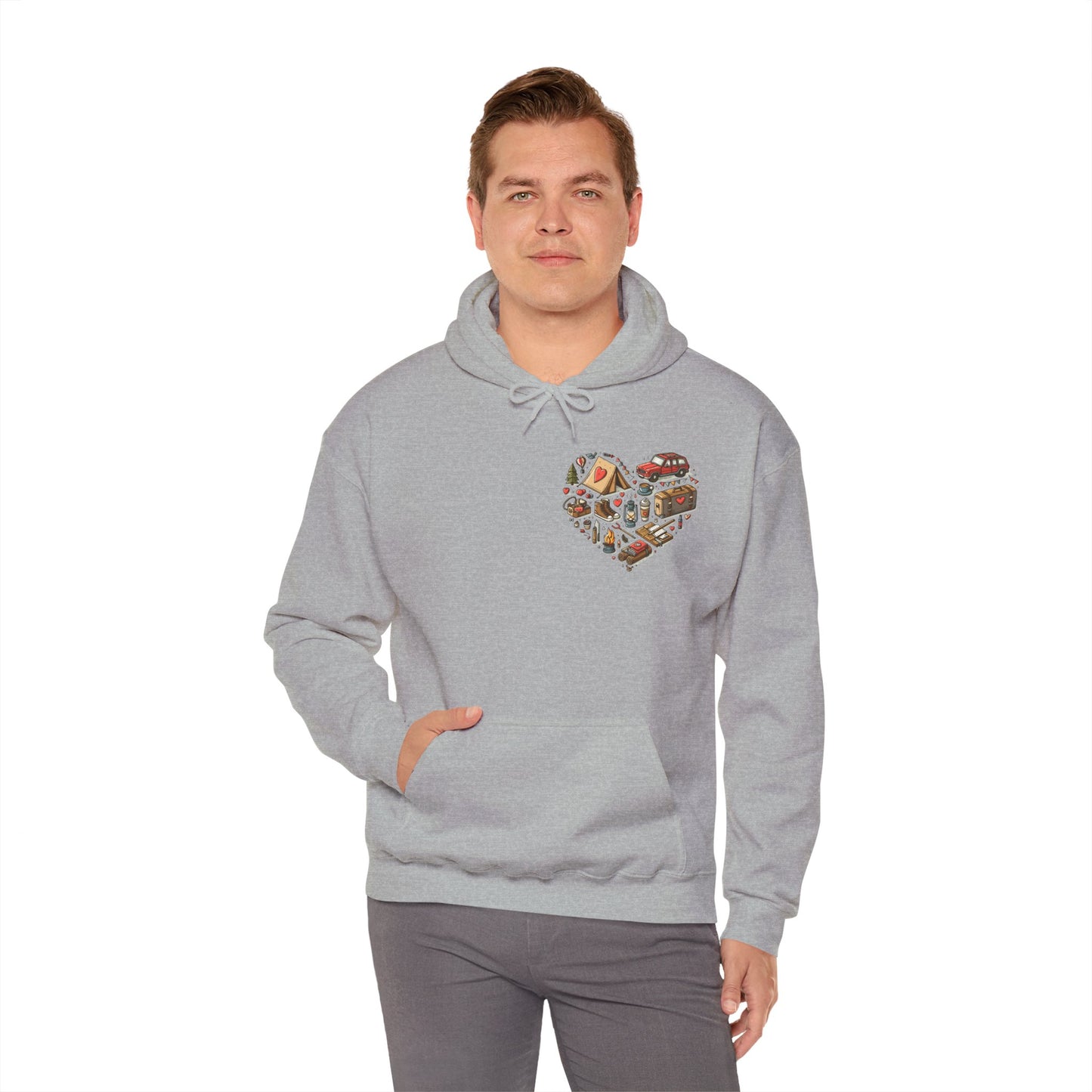 Wild at Heart: Ultimate Outdoor Adventure & Camping Icon Hoodie