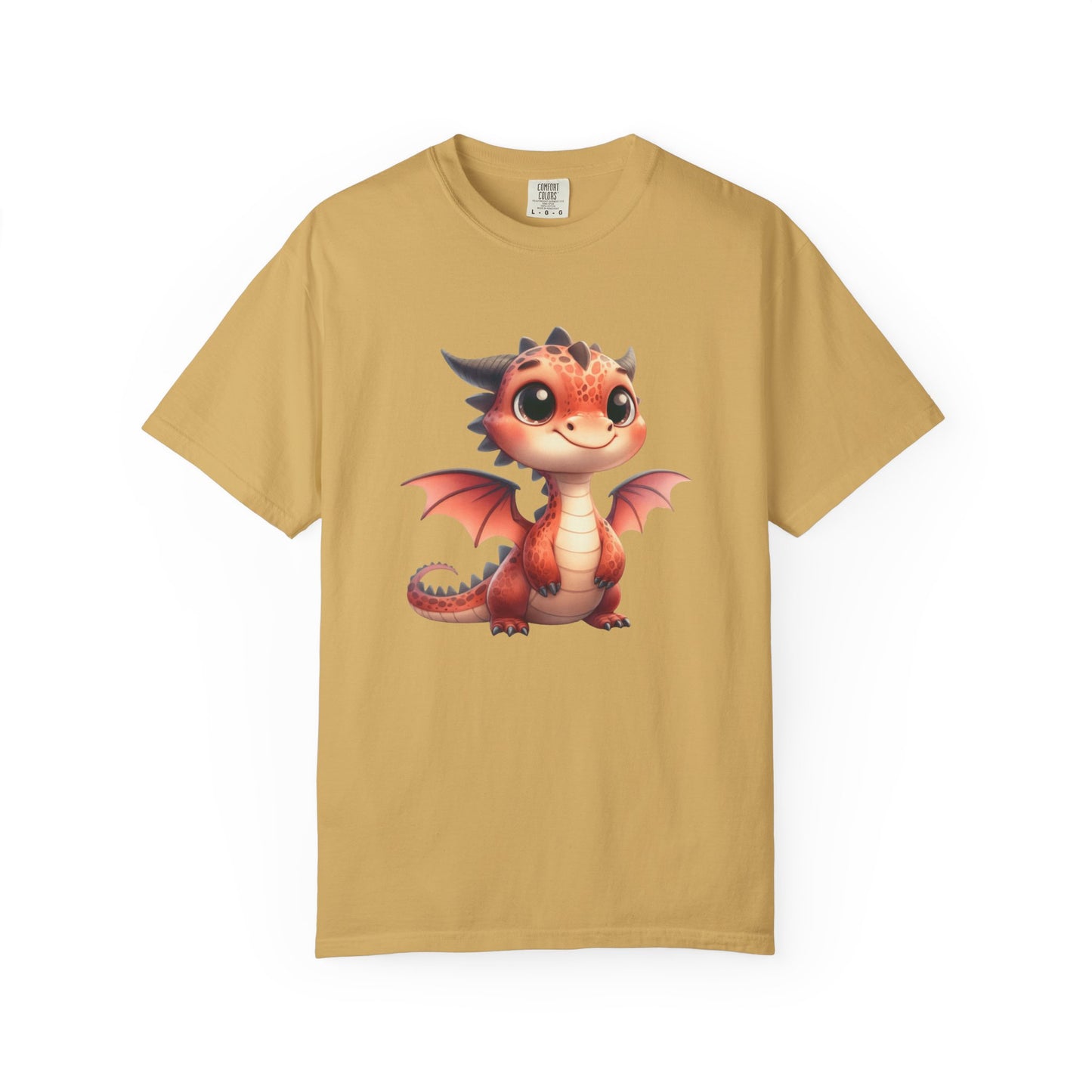 Playful Whimsy Dragon - Unique Cartoon-Style Dragon T-Shirt Design for Fun and Fantasy Lovers