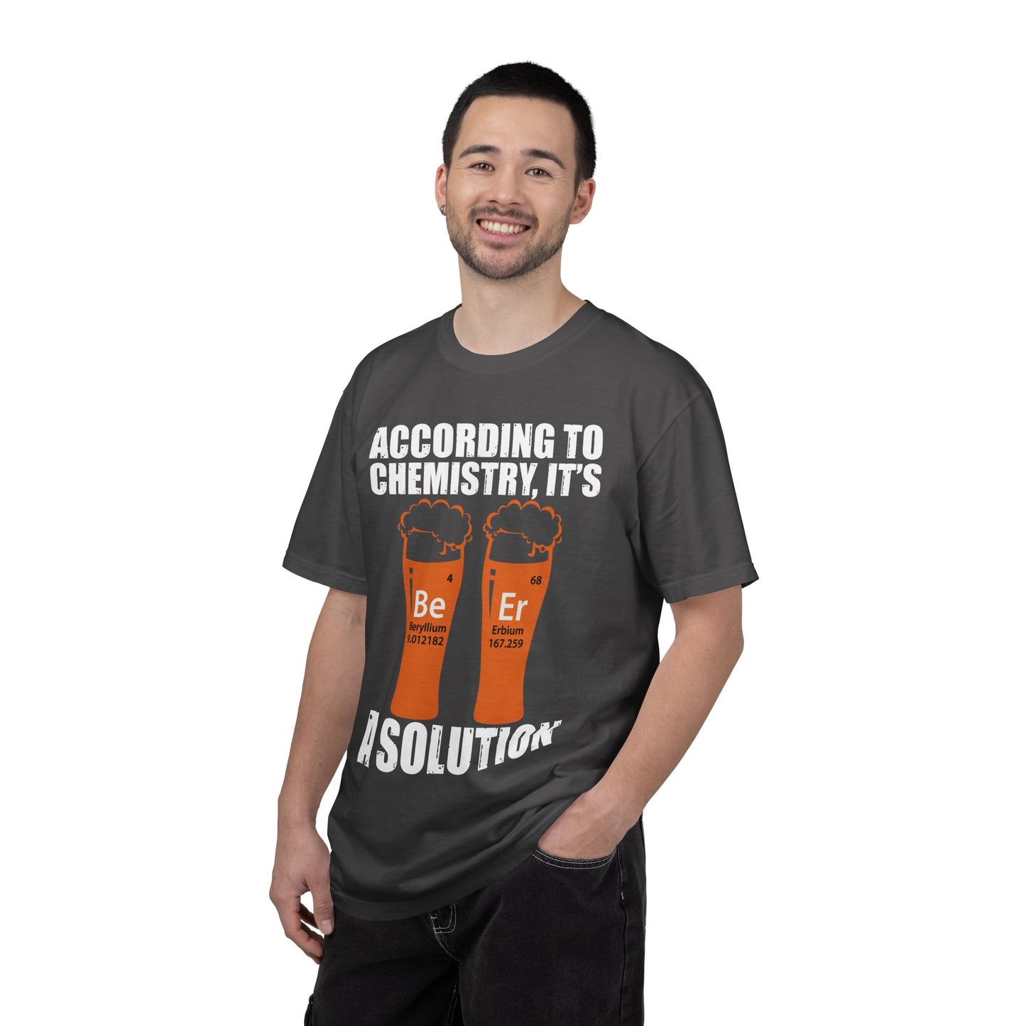 Viral Science BeEr Chemistry T-Shirt - Periodic Table Elements Graphic Comfort Colors Ring Spun Cotton Tee - Gift for Science Nerds