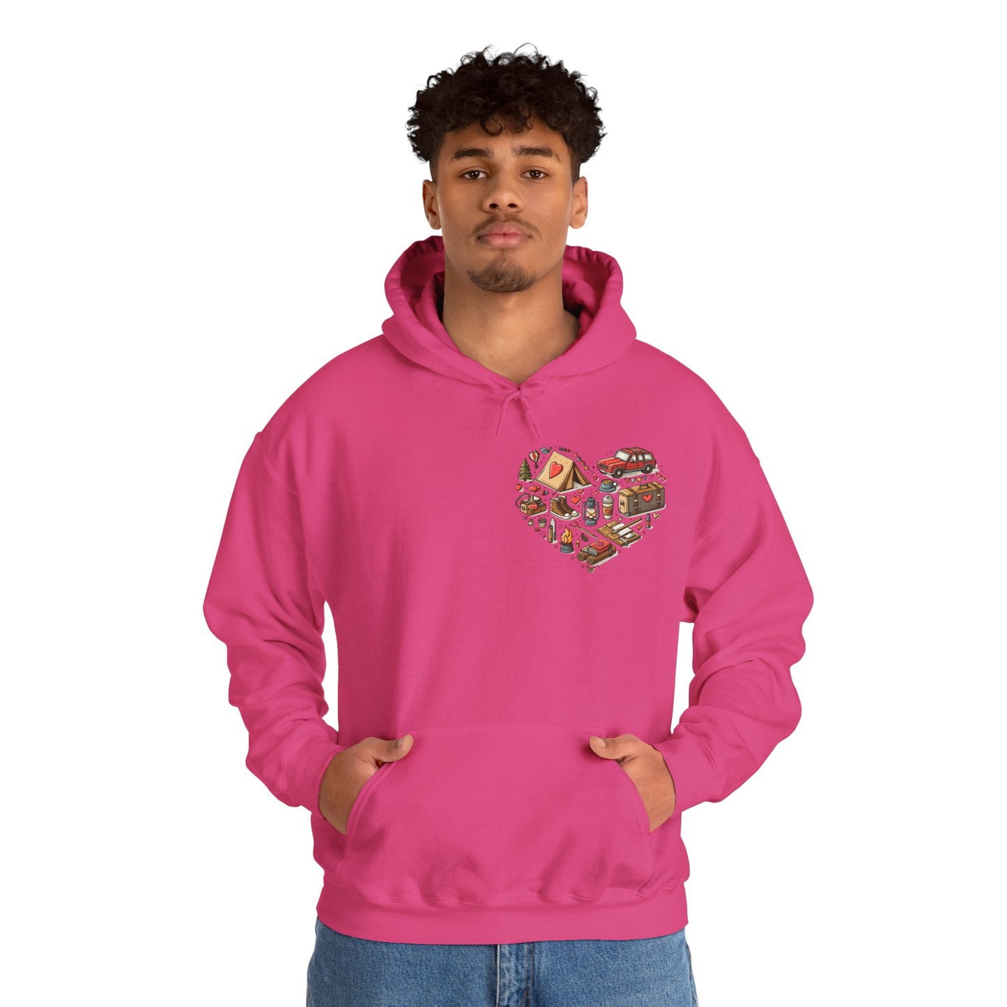 Wild at Heart: Ultimate Outdoor Adventure & Camping Icon Hoodie