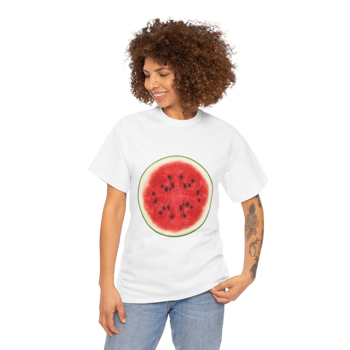Watermelon Slice Graphic T-Shirt | Funny "One in a Melon" Tee | Easy Lazy Halloween Costume | Unisex Summer Top