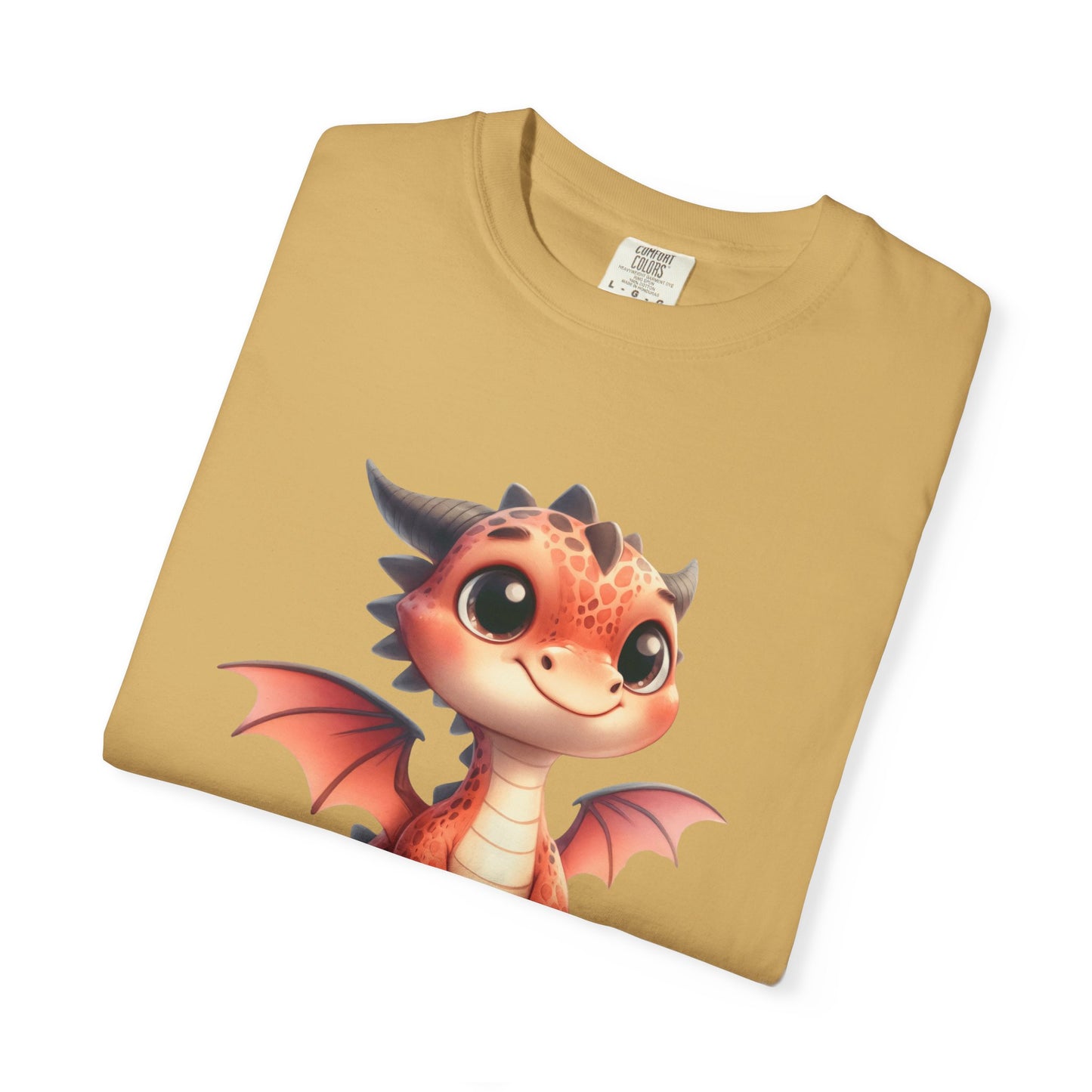 Playful Whimsy Dragon - Unique Cartoon-Style Dragon T-Shirt Design for Fun and Fantasy Lovers