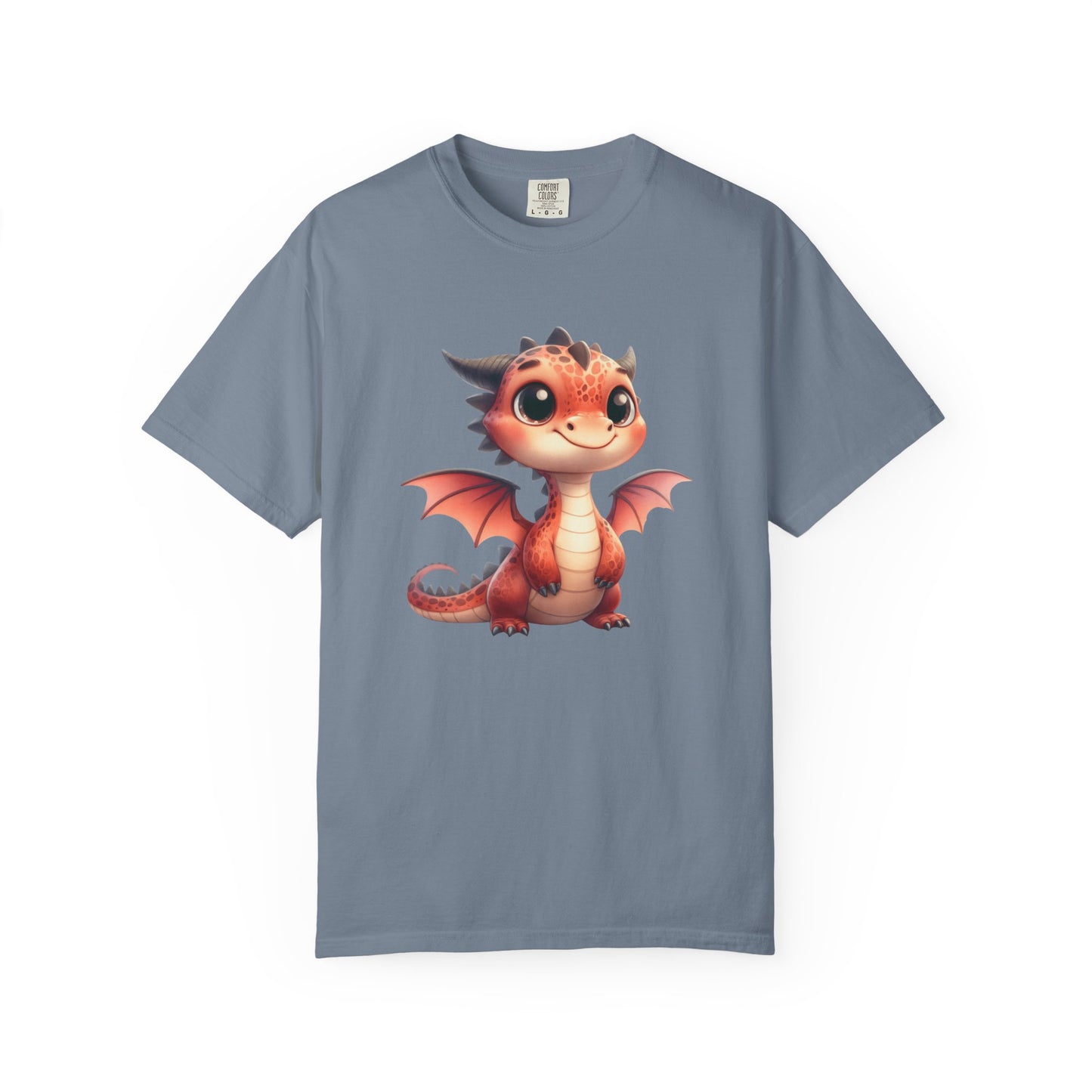Playful Whimsy Dragon - Unique Cartoon-Style Dragon T-Shirt Design for Fun and Fantasy Lovers