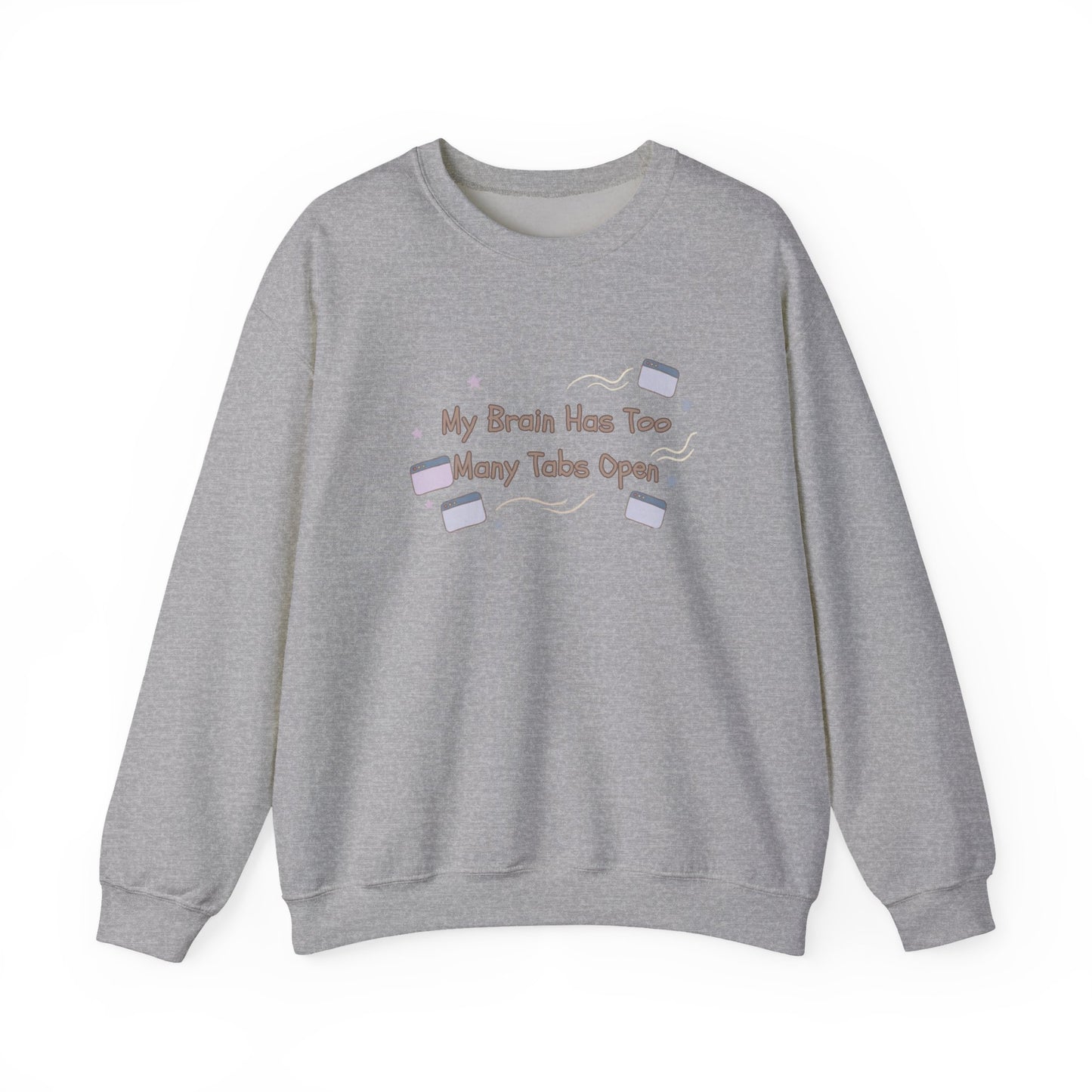 ADHD Brain Under Construction | Cozy Retro Aesthetic Sweatshirt