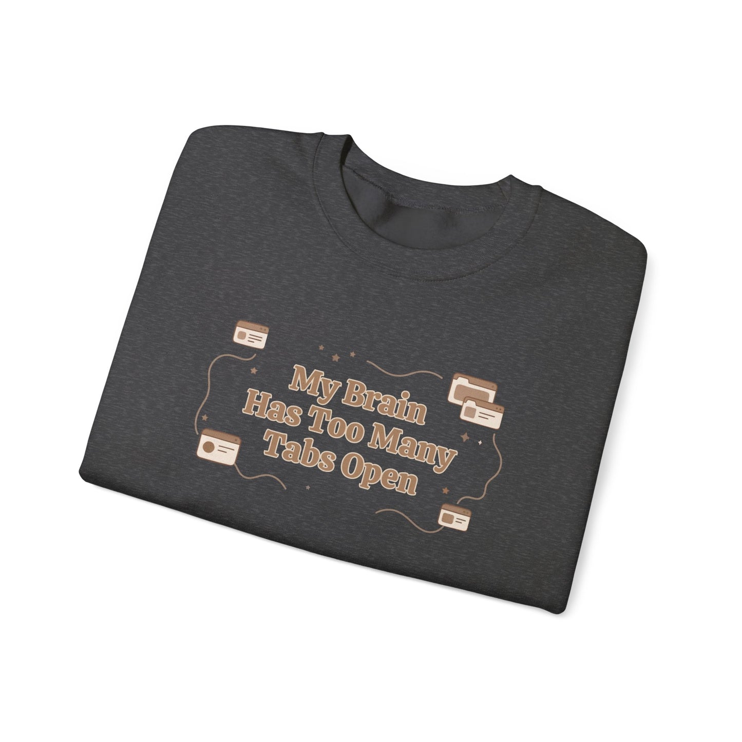 The "Mental Tabs" Aesthetic Crewneck | Oversized Lofi Sweatshirt