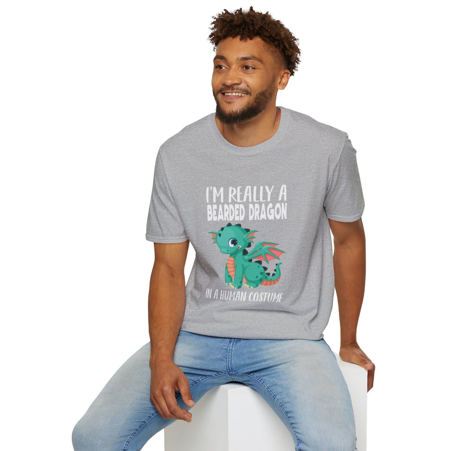 I’m Really a Bearded Dragon in a Human Costume – Cute Halloween Reptile Lover T‑Shirt