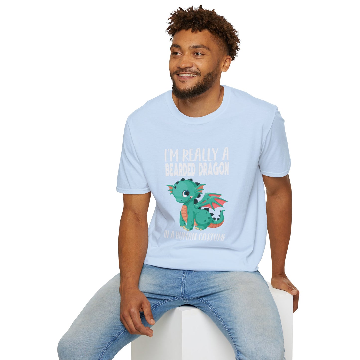 I’m Really a Bearded Dragon in a Human Costume – Cute Halloween Reptile Lover T‑Shirt