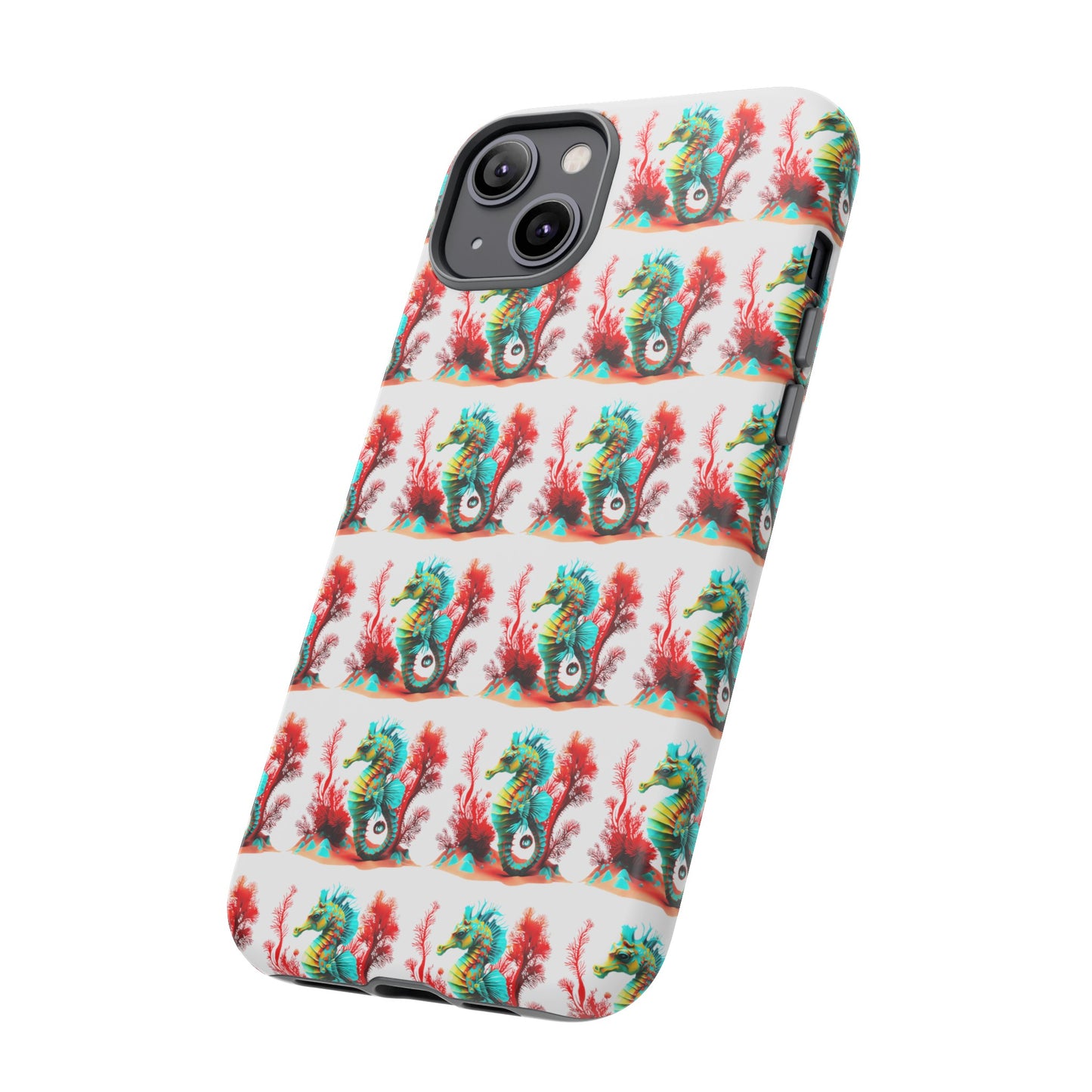 Vibrant Seahorse & Coral Reef - Artistic Mobile Phone hard Case