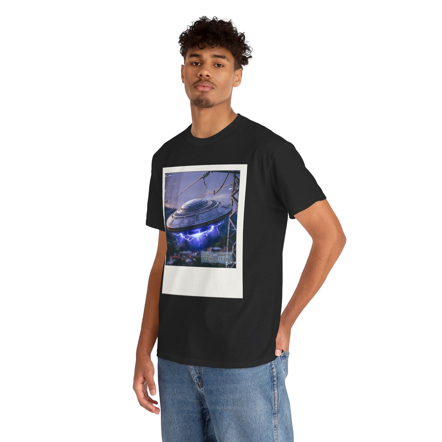 UFO Evidence T-Shirt | Retro Polaroid Alien Sighting Photo