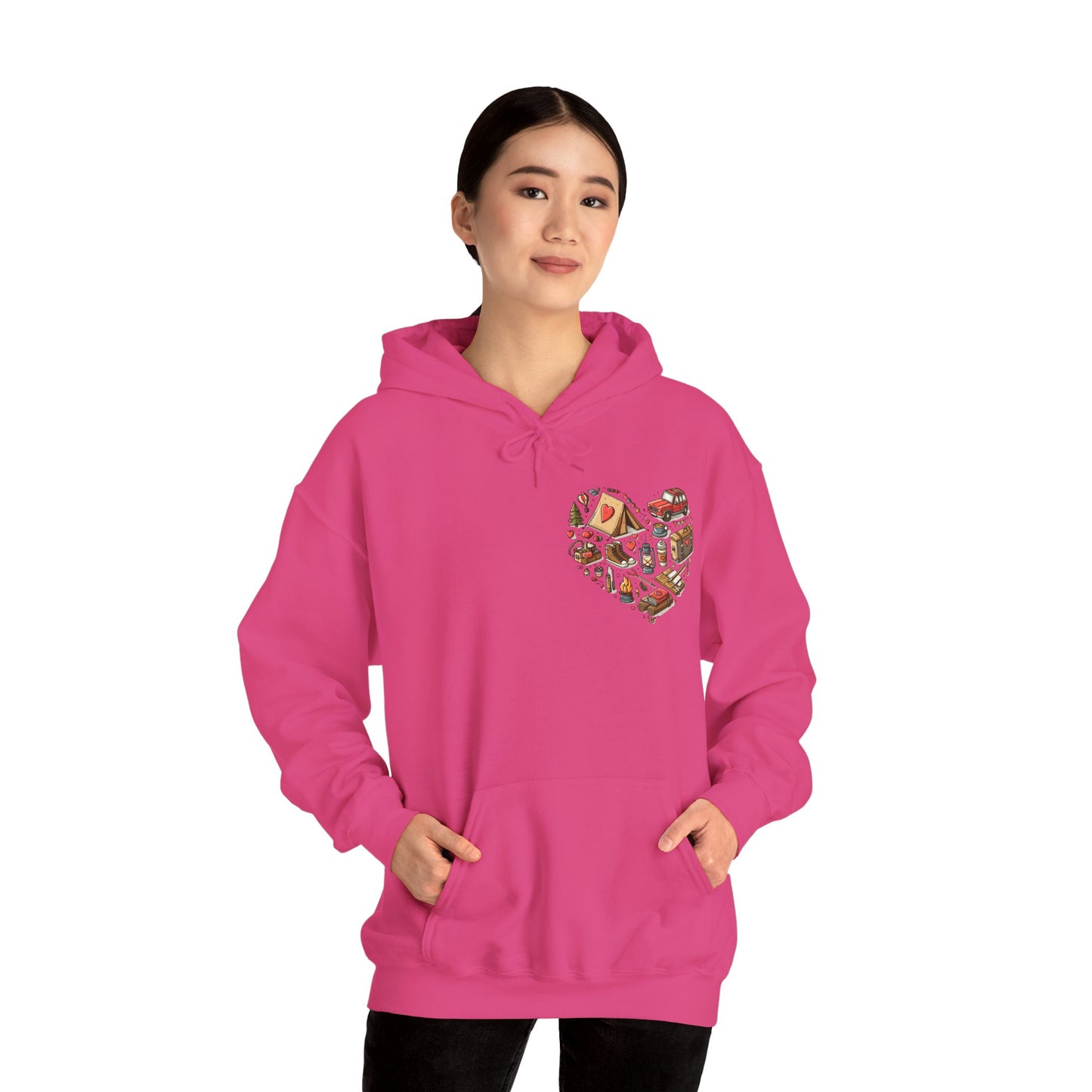 Wild at Heart: Ultimate Outdoor Adventure & Camping Icon Hoodie