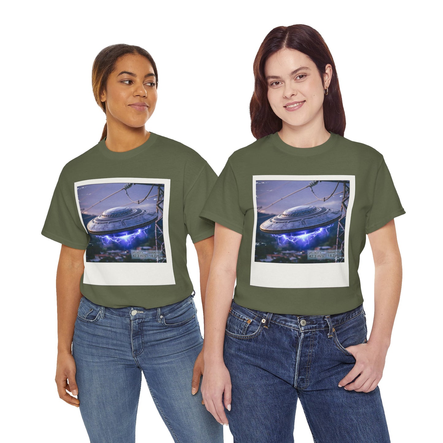 UFO Evidence T-Shirt | Retro Polaroid Alien Sighting Photo