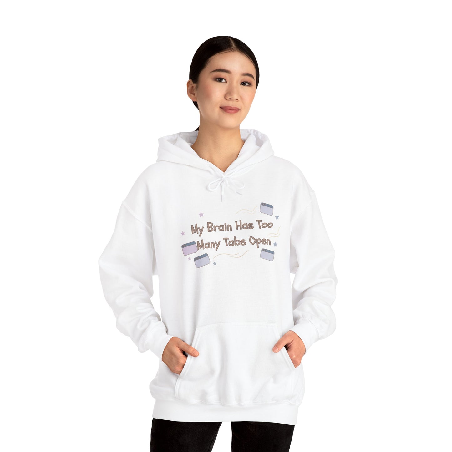 ADHD Brain Under Construction | Cozy Retro Aesthetic Hoodie