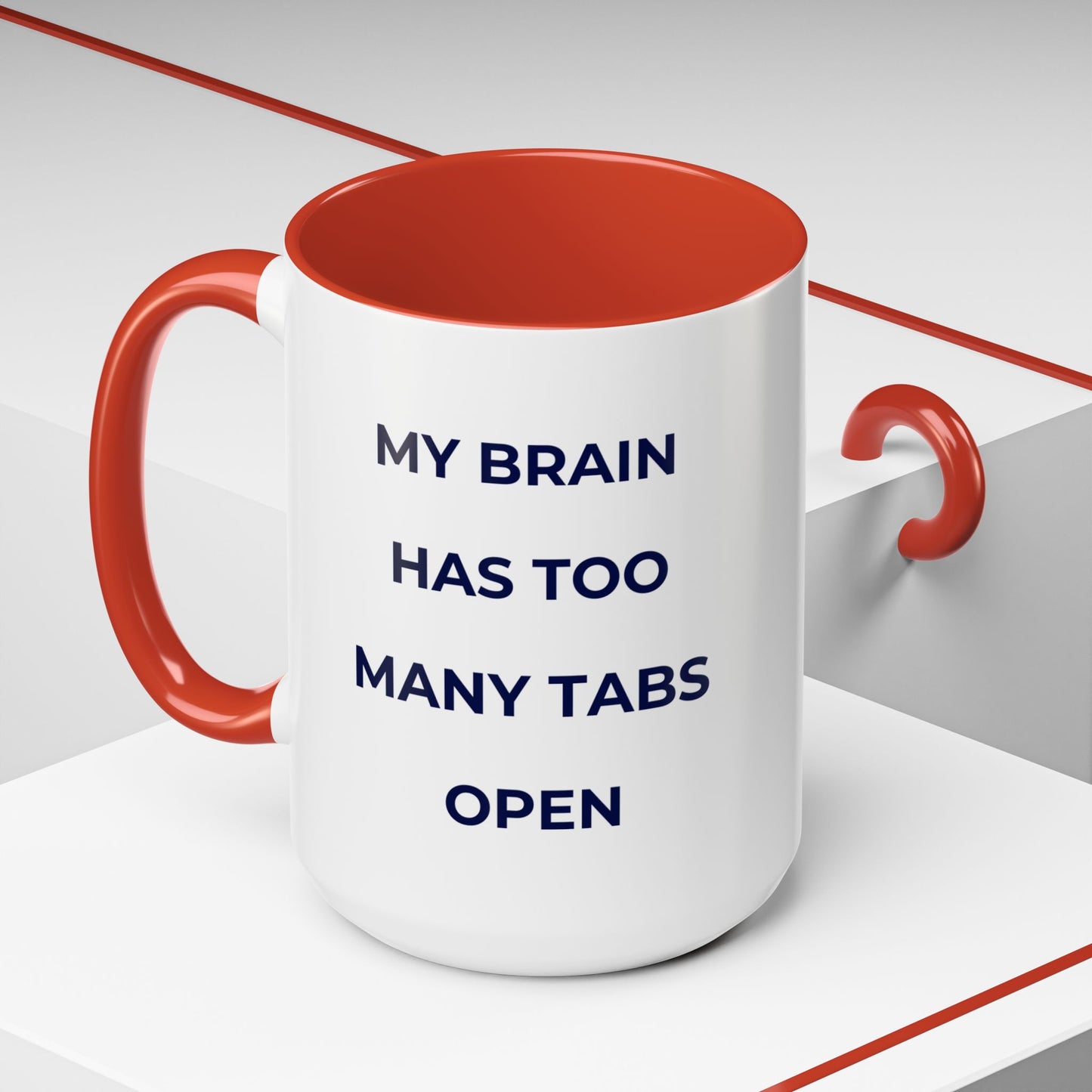 My Brain Has Too Many Tabs Open Mug | Funny ADHD Gift | Lofi Office Coffee Cup (11oz)