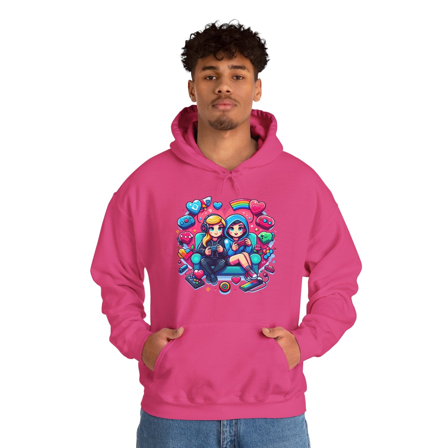 Retro Kawaii Gamer Girl Hoodie | Cute Anime Aesthetic Streetwear