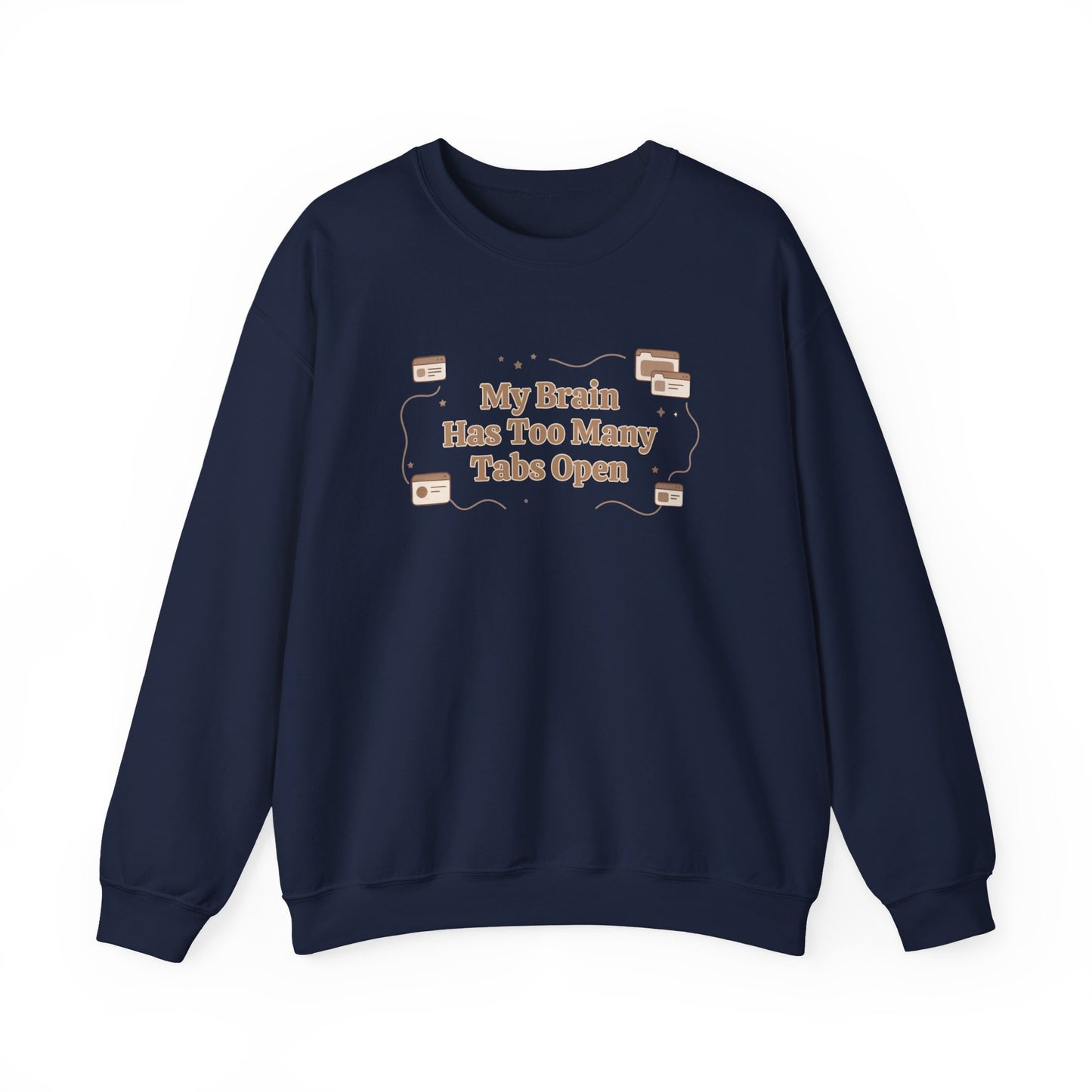 The "Mental Tabs" Aesthetic Crewneck | Oversized Lofi Sweatshirt