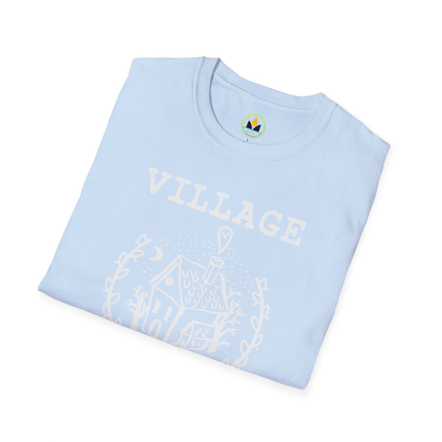 Village Witch - Quaint House & Wreath Softstyle T-Shirt