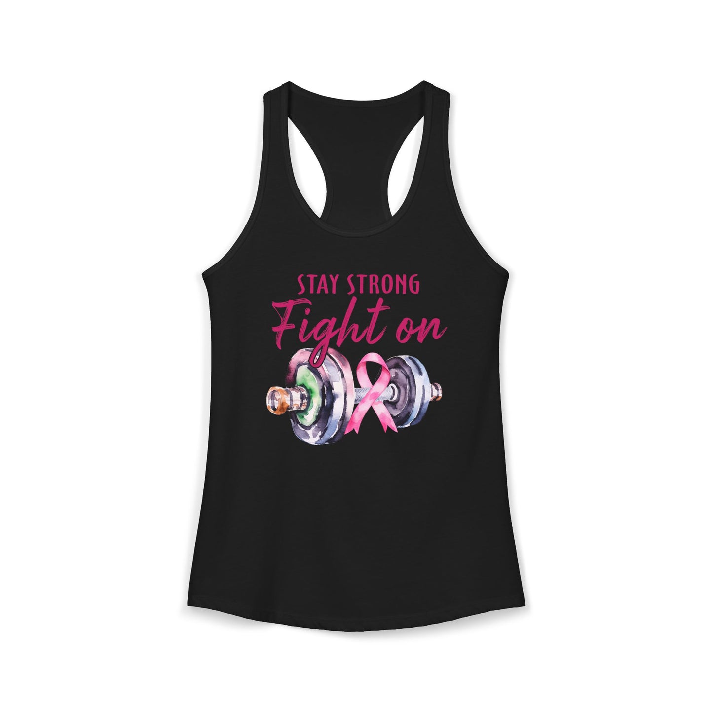 Empowerment Women’s Cancer Awareness Tank Top - Motivational Fitness Apparel