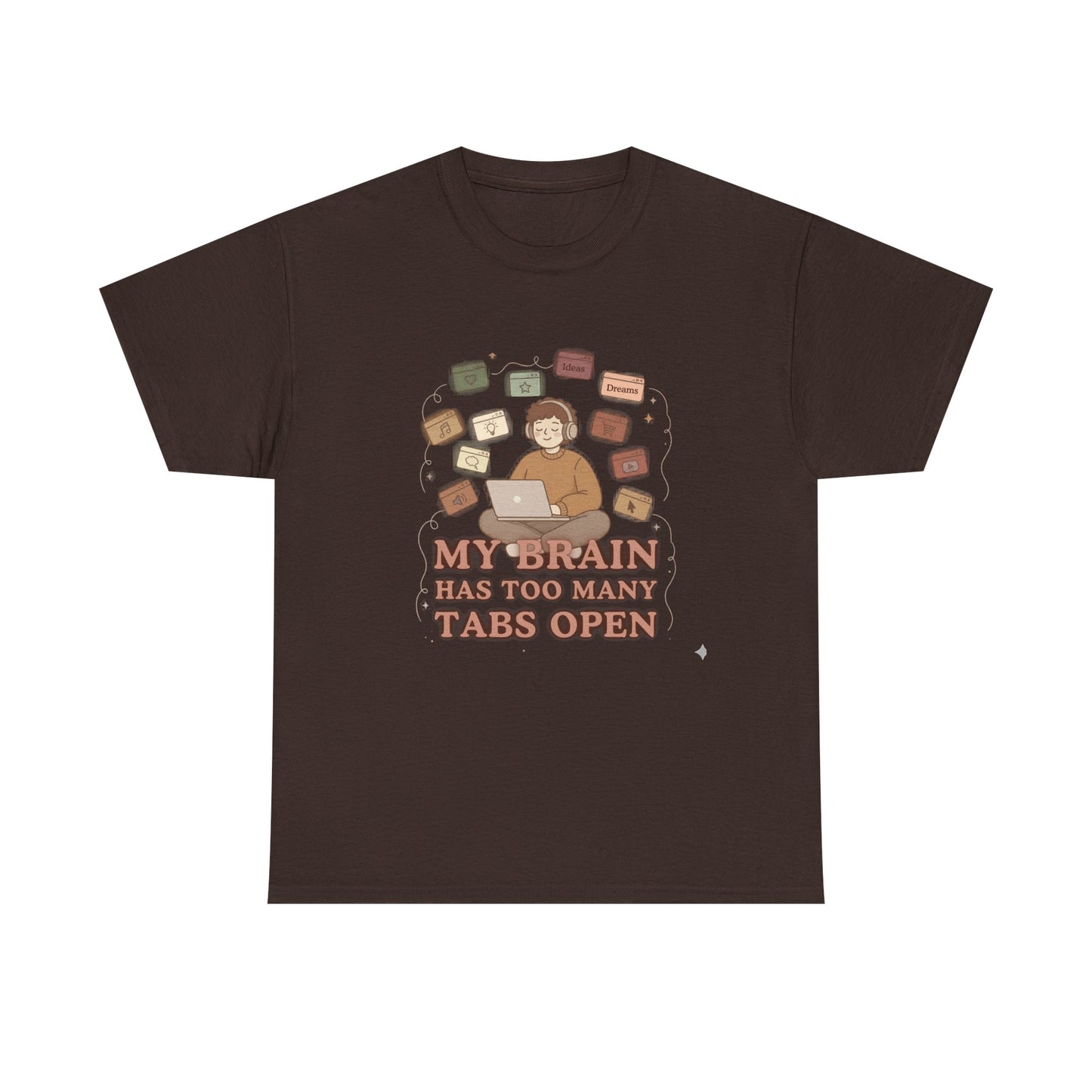The "Cozy Mind" Earth Tone ADHD Graphic Tee
