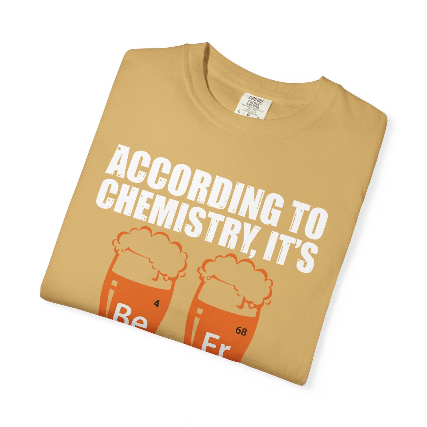 Beer Chemistry T-Shirt BeEr Elements Graphic Comfort Colors Ring Spun Tee - Viral Science Nerd Gift