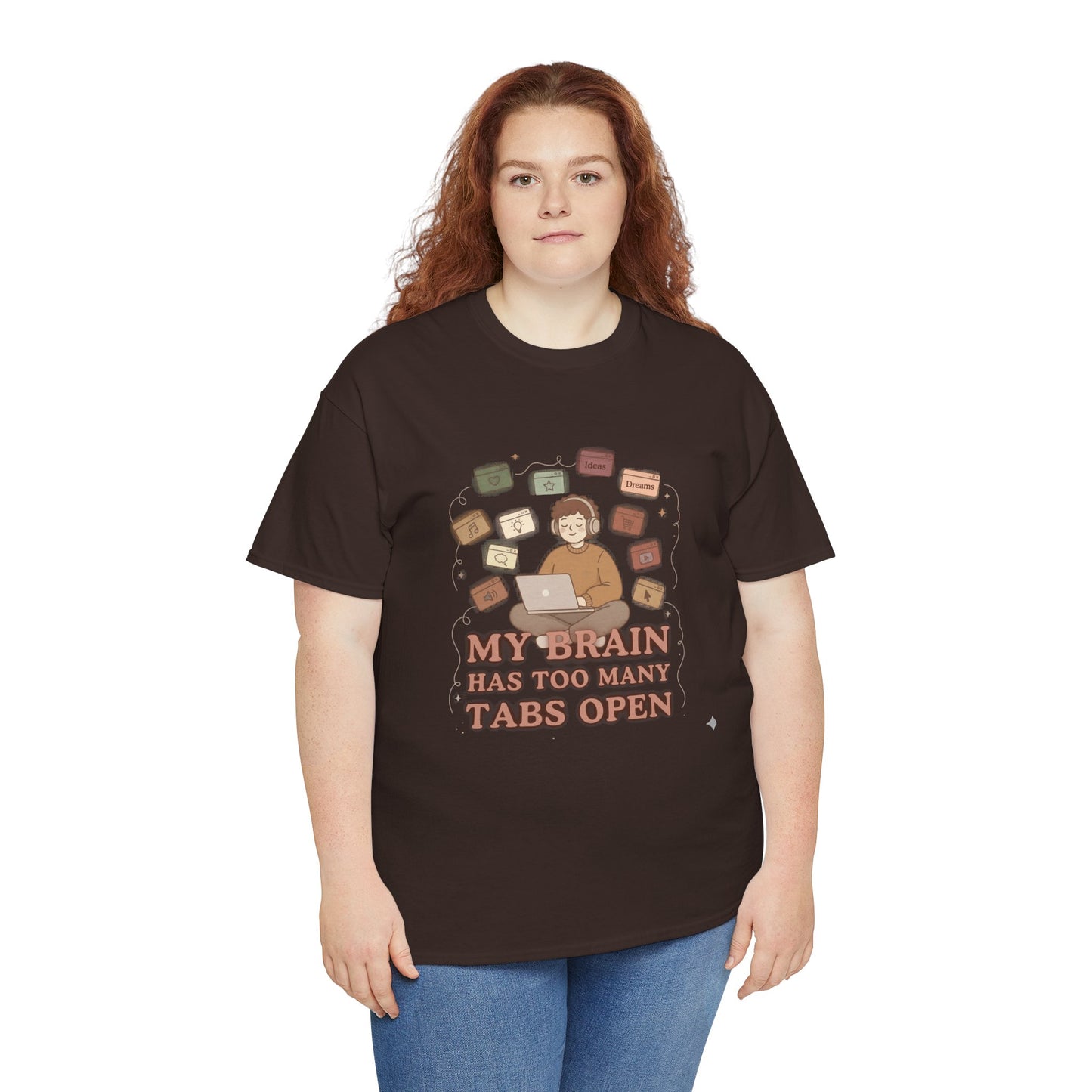 The "Cozy Mind" Earth Tone ADHD Graphic Tee