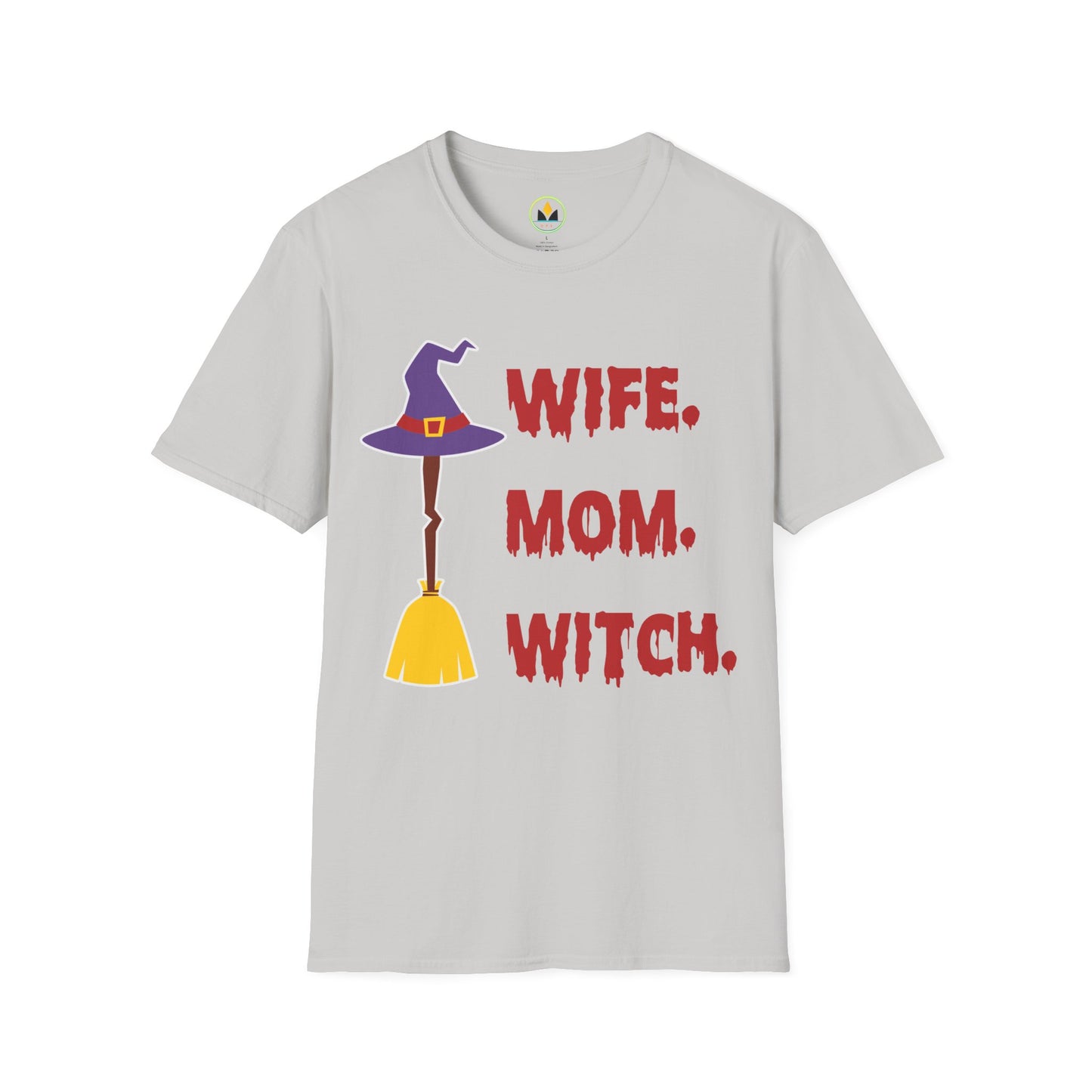 Spooky ‘Wife. Mom. Witch.’ Halloween Tee - Fun & Festive Holiday Apparel