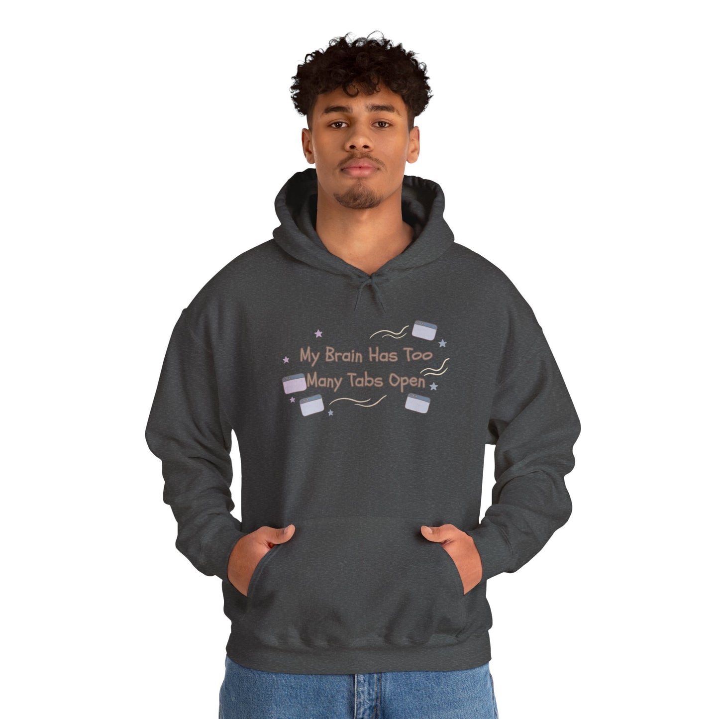 ADHD Brain Under Construction | Cozy Retro Aesthetic Hoodie