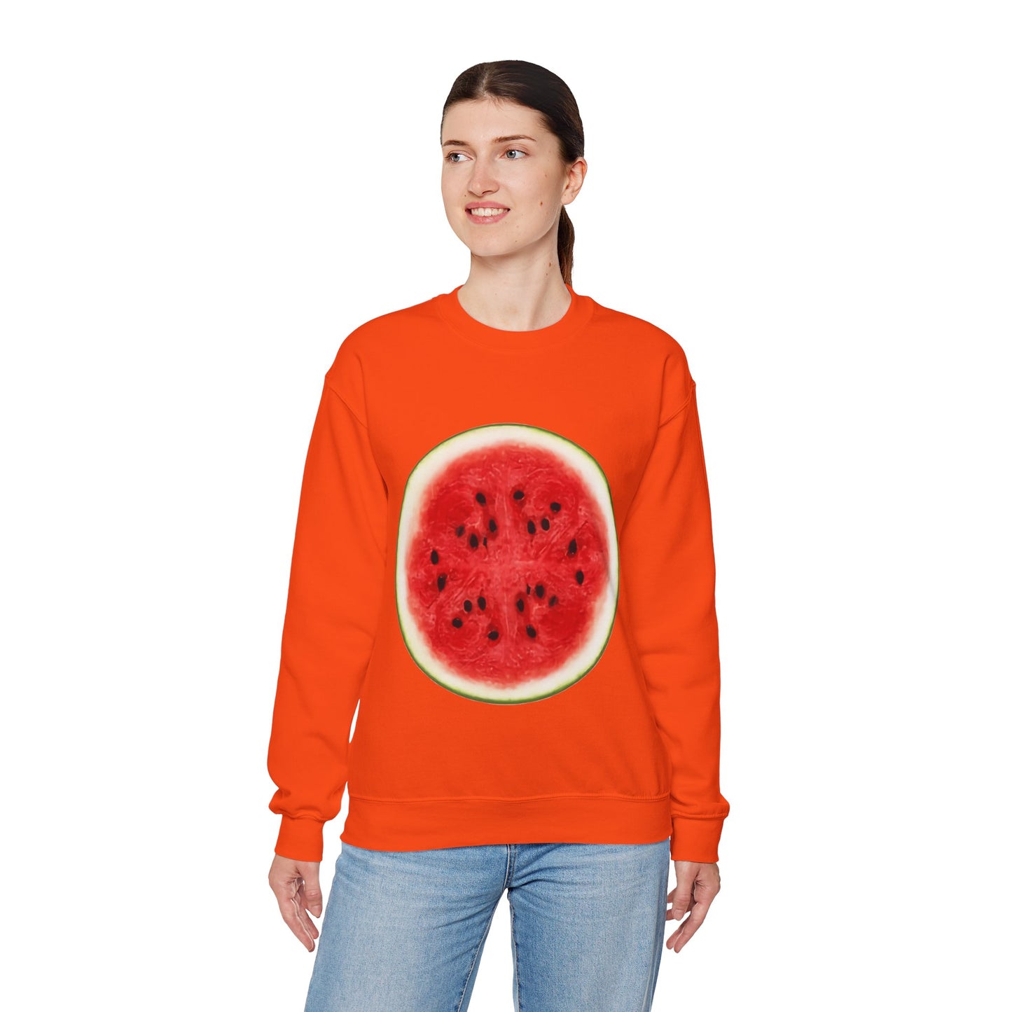 Whimsical Watermelon Lazy Halloween Costume | Unique Unisex Sweatshirt