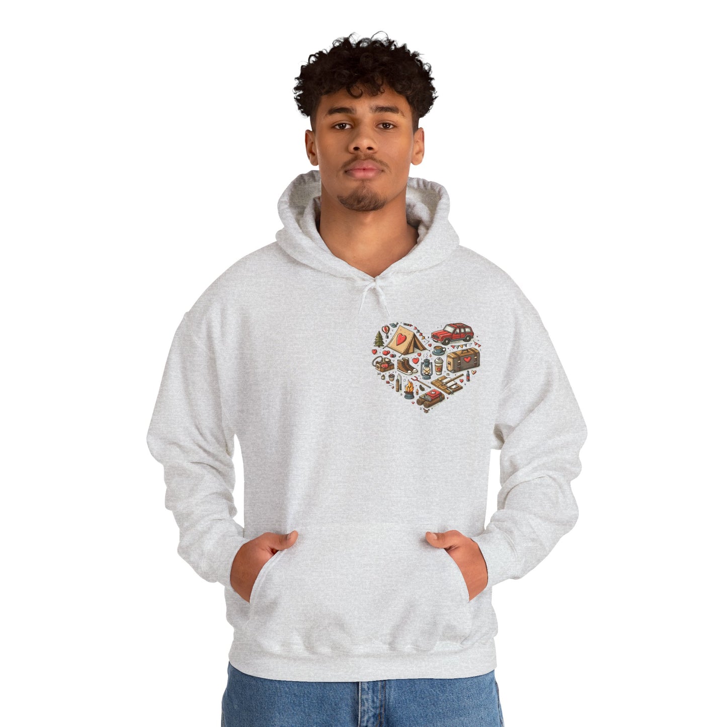 Wild at Heart: Ultimate Outdoor Adventure & Camping Icon Hoodie