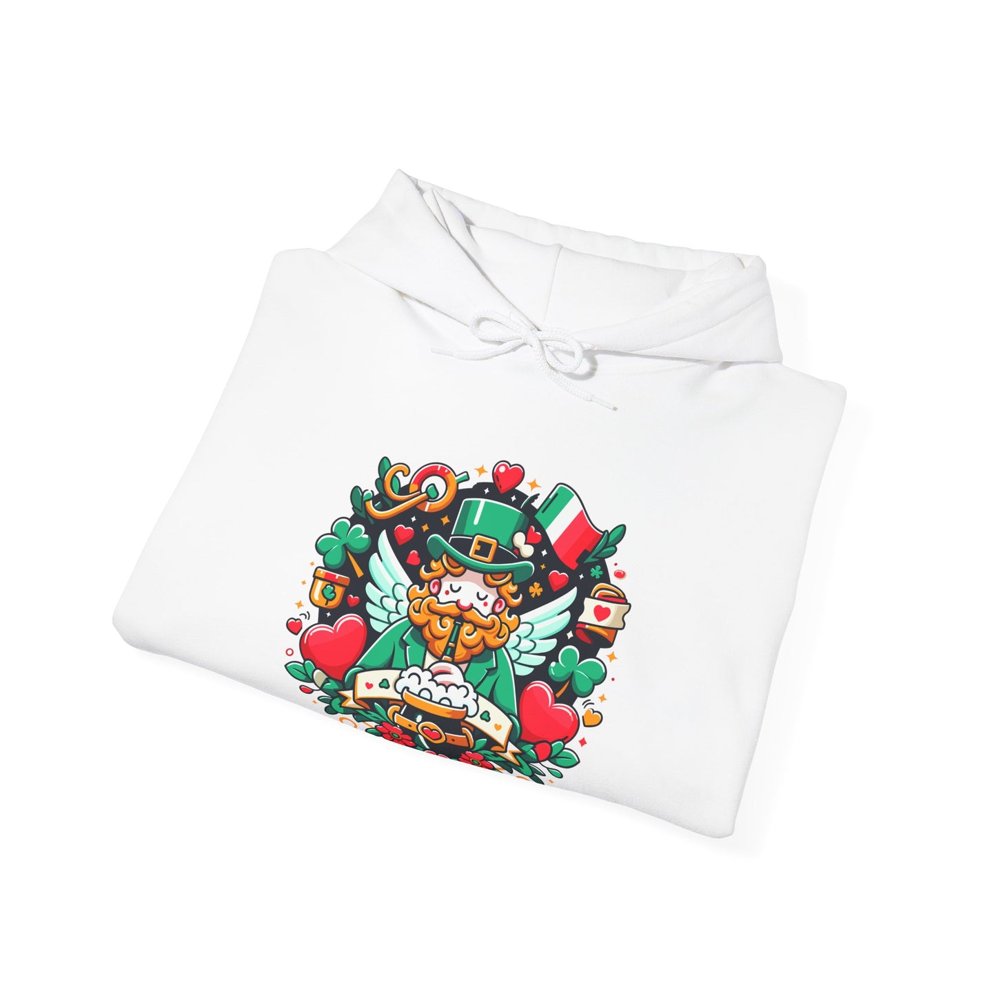 St Patricks Day Hoodie, Leprechaun Graphic Sweatshirt, Irish Celebration Pullover, Lucky Charm Unisex Apparel