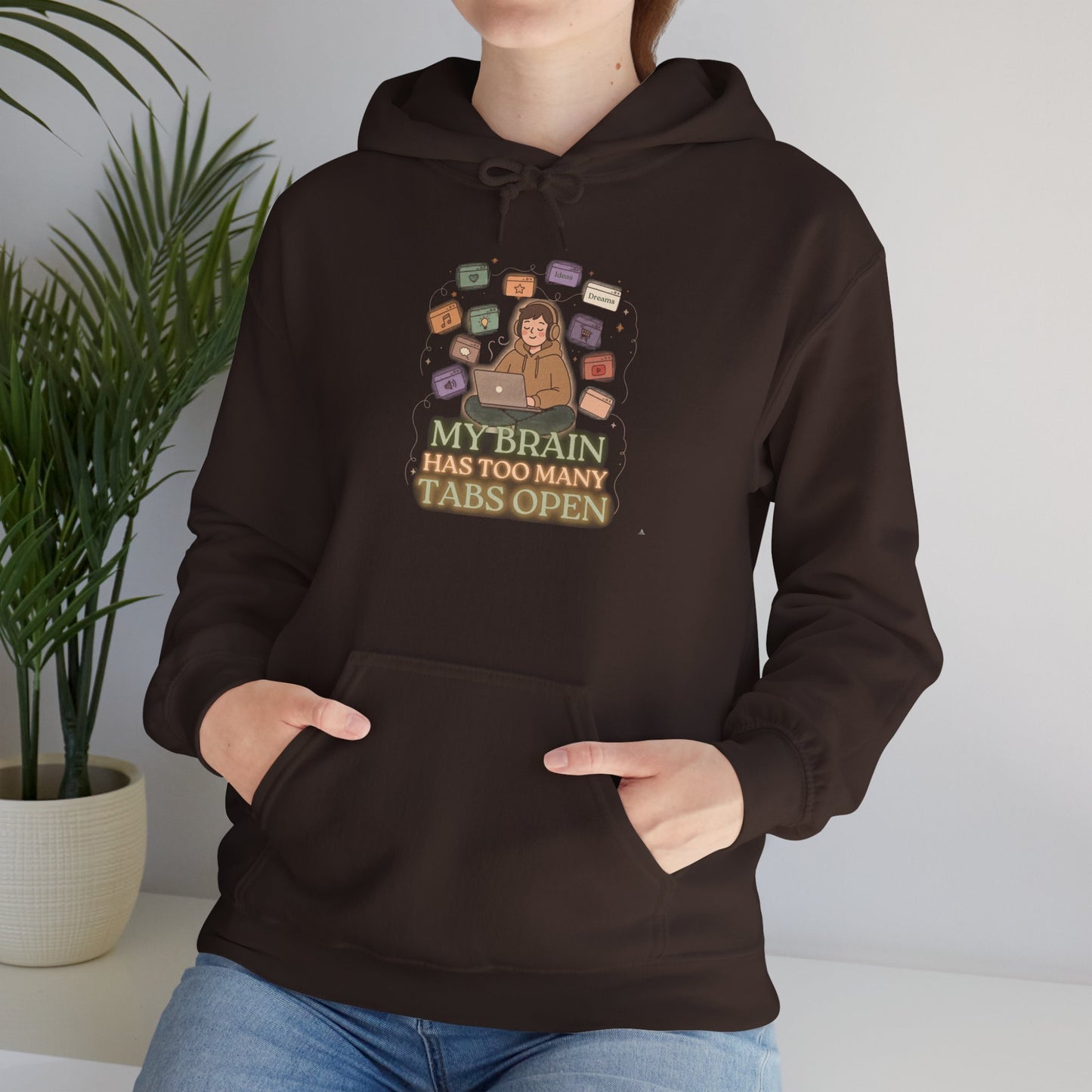 Dopamine at Midnight | ADHD Lofi Glow Aesthetic Hoodie