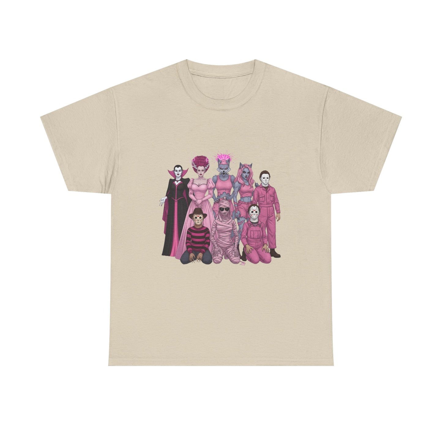 October Horror Pink Awareness Fighting for a Cause Unisex Tee - Breast Cancer Awareness Month