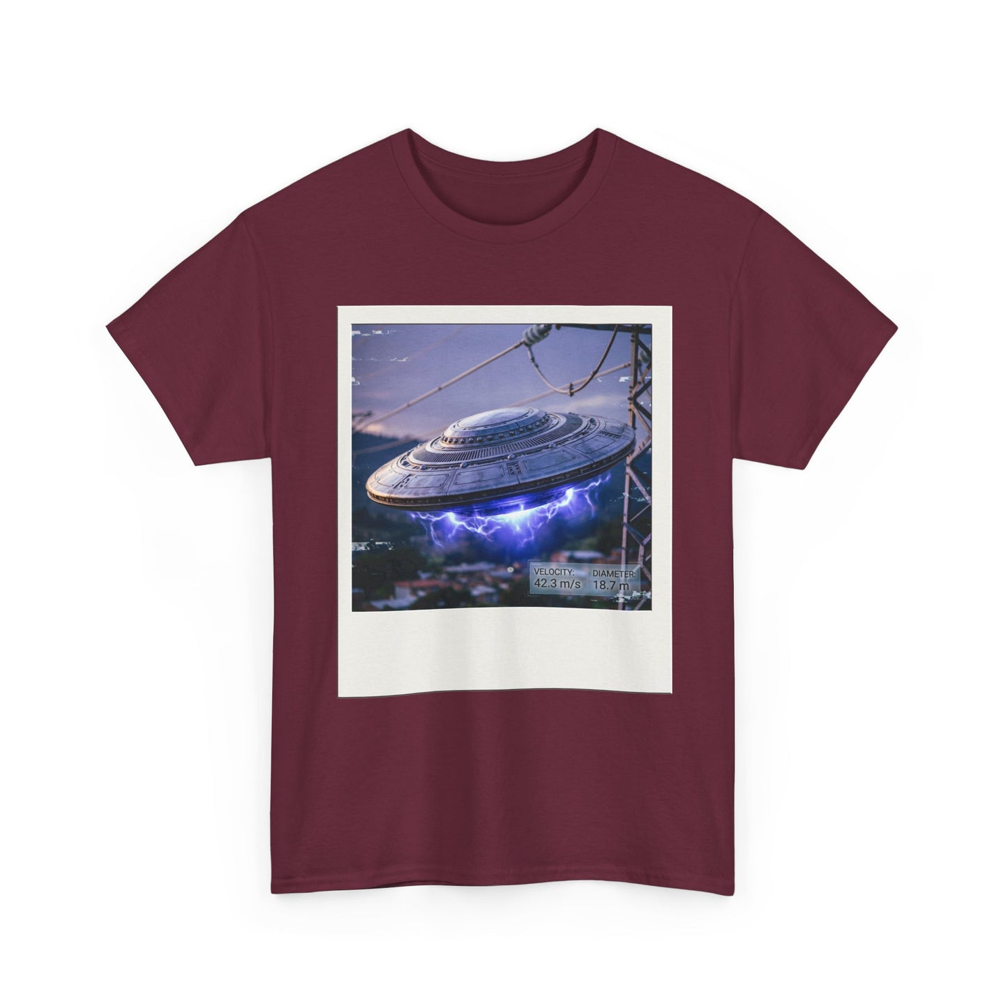 UFO Evidence T-Shirt | Retro Polaroid Alien Sighting Photo