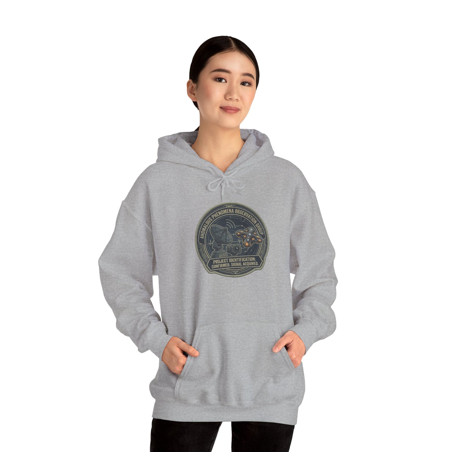 Project Tracking Array: Classified UAP Schematic Heavyweight Hoodie