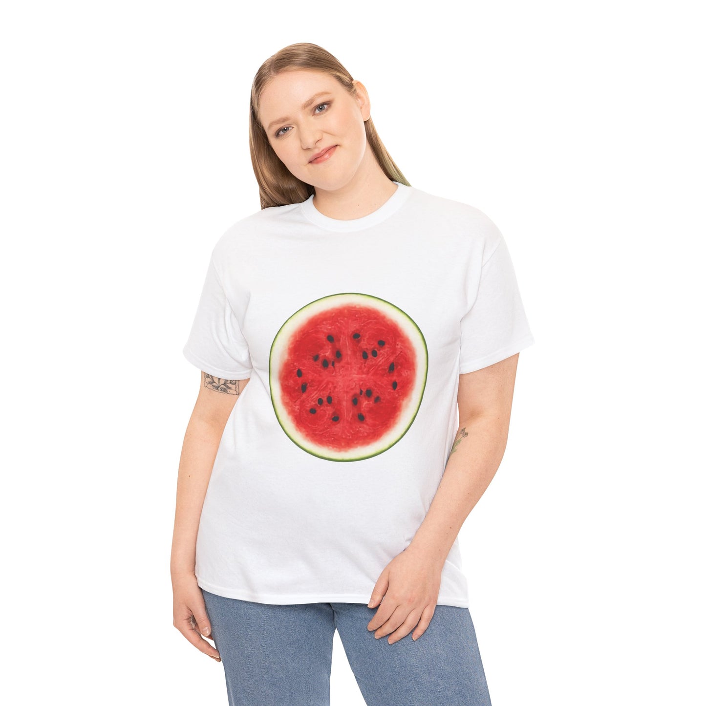 Watermelon Slice Graphic T-Shirt | Funny "One in a Melon" Tee | Easy Lazy Halloween Costume | Unisex Summer Top