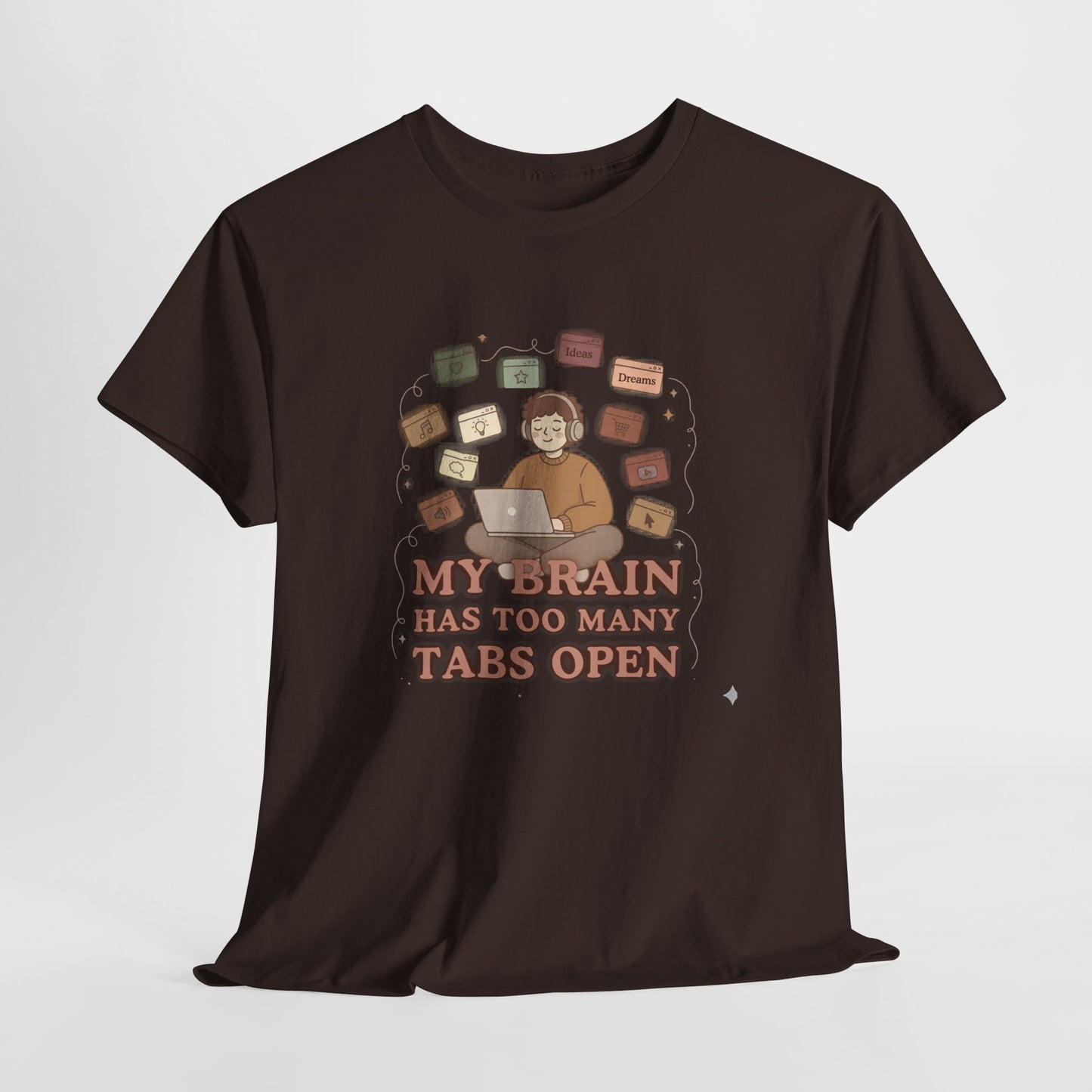 The "Cozy Mind" Earth Tone ADHD Graphic Tee