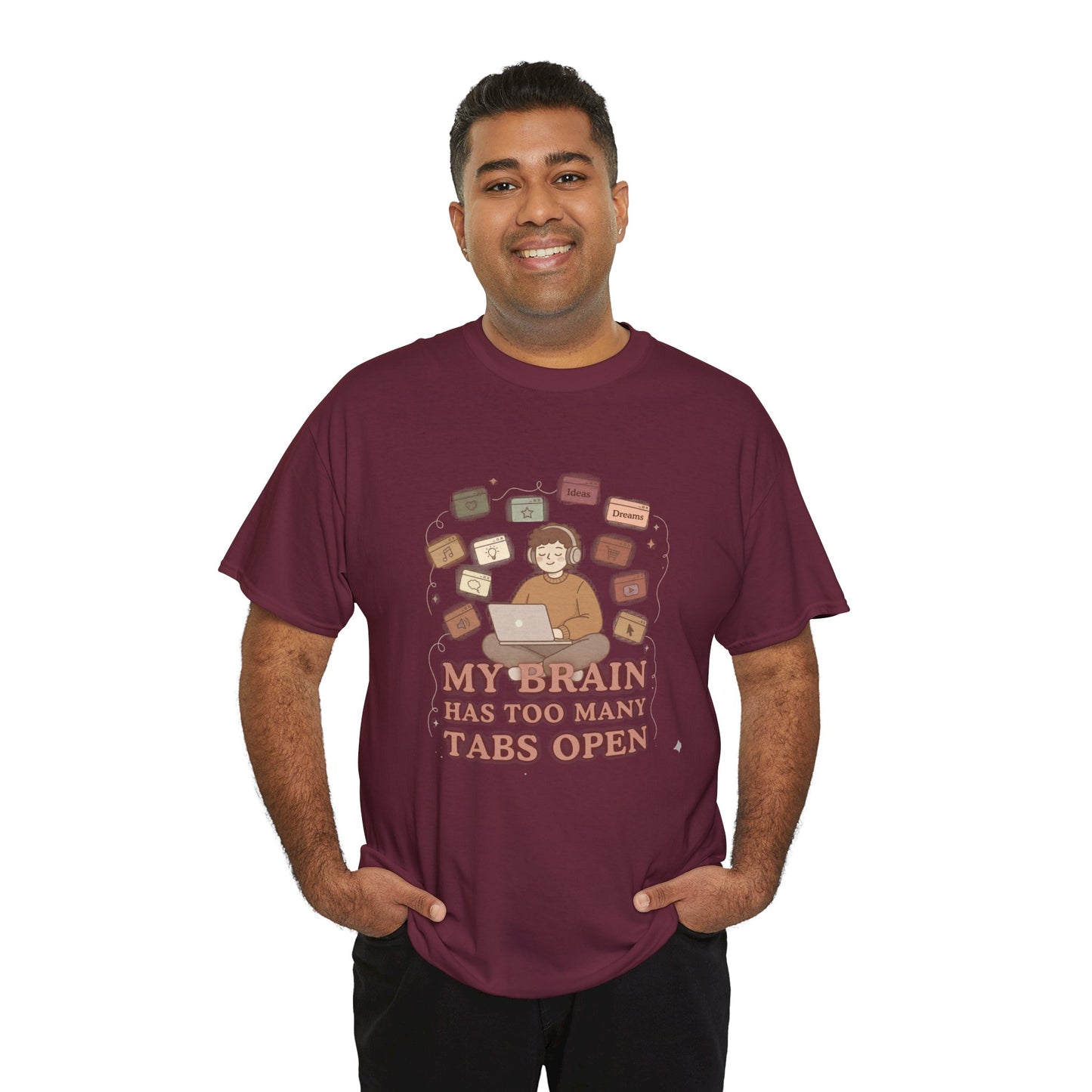The "Cozy Mind" Earth Tone ADHD Graphic Tee