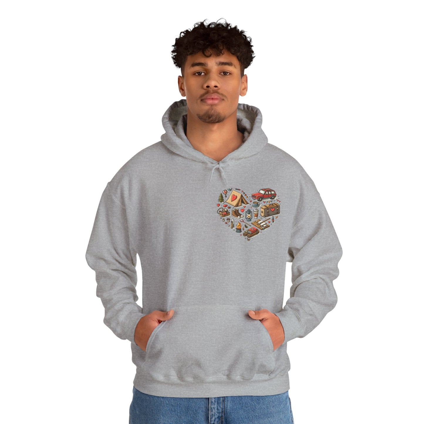 Wild at Heart: Ultimate Outdoor Adventure & Camping Icon Hoodie