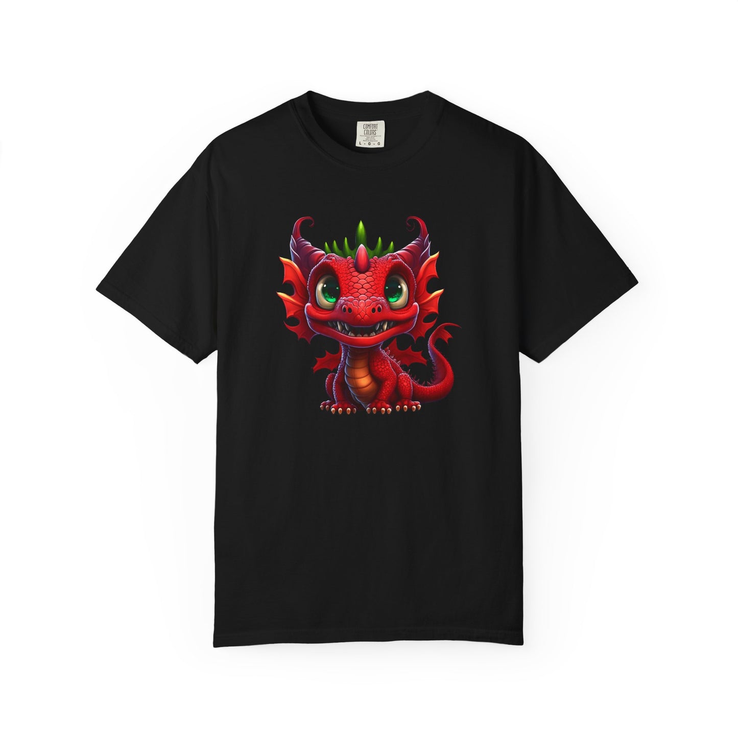Playful Dragon Delight - Unique Cartoon-Style Dragon T-Shirt Design for Fun and Fantasy Lovers
