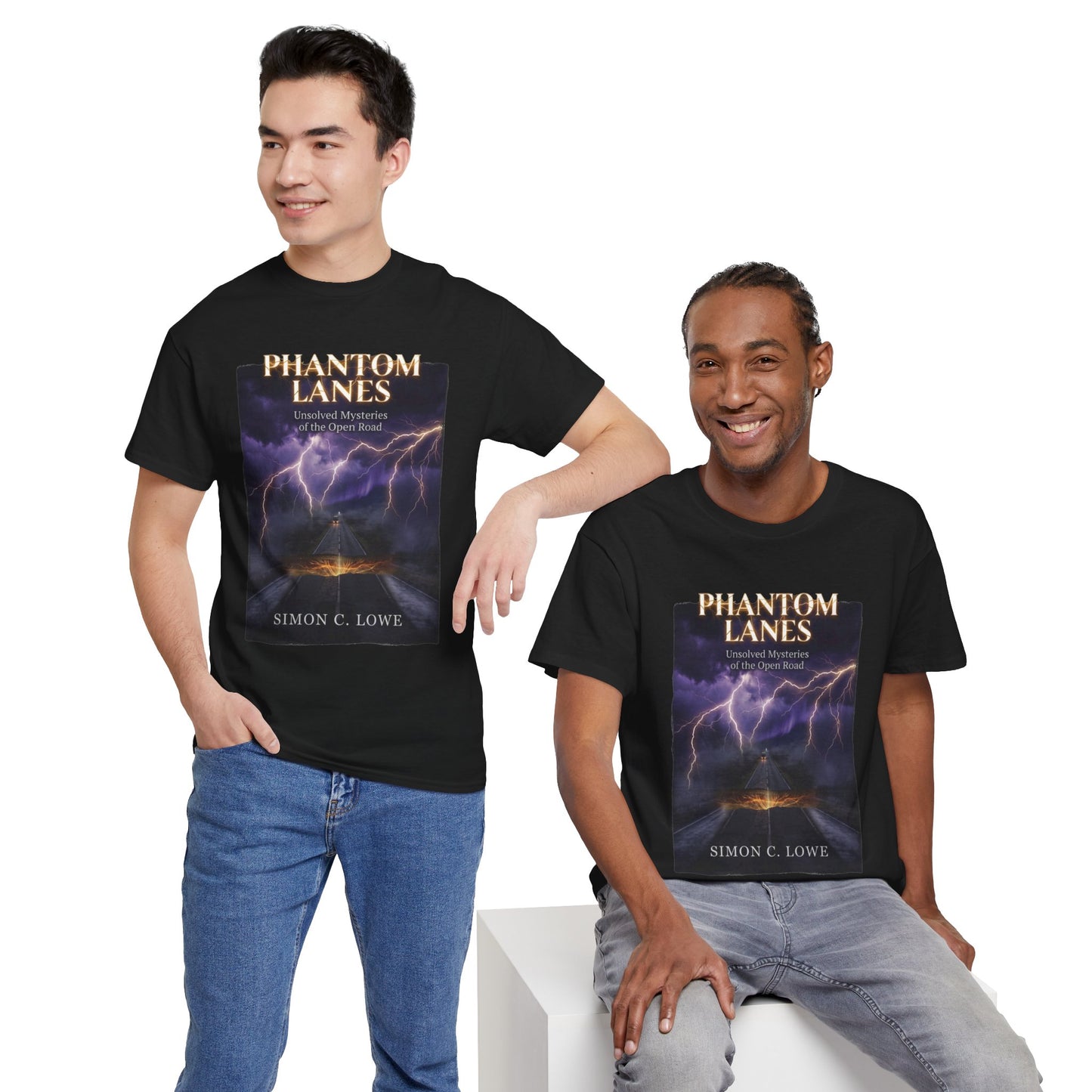 Phantom Lanes: Unsolved Mysteries of the Open Road Graphic T-Shirt