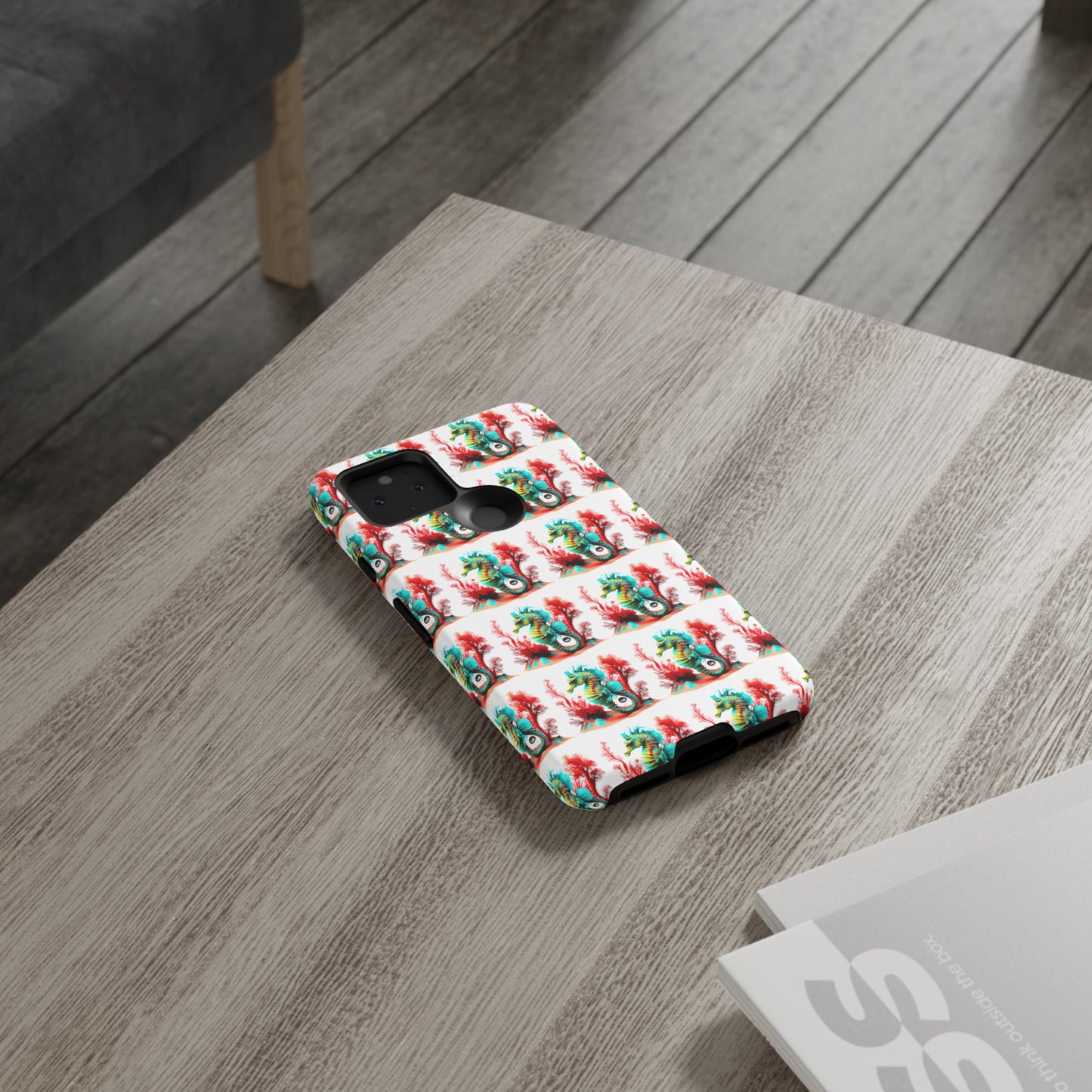 Vibrant Seahorse & Coral Reef - Artistic Mobile Phone hard Case