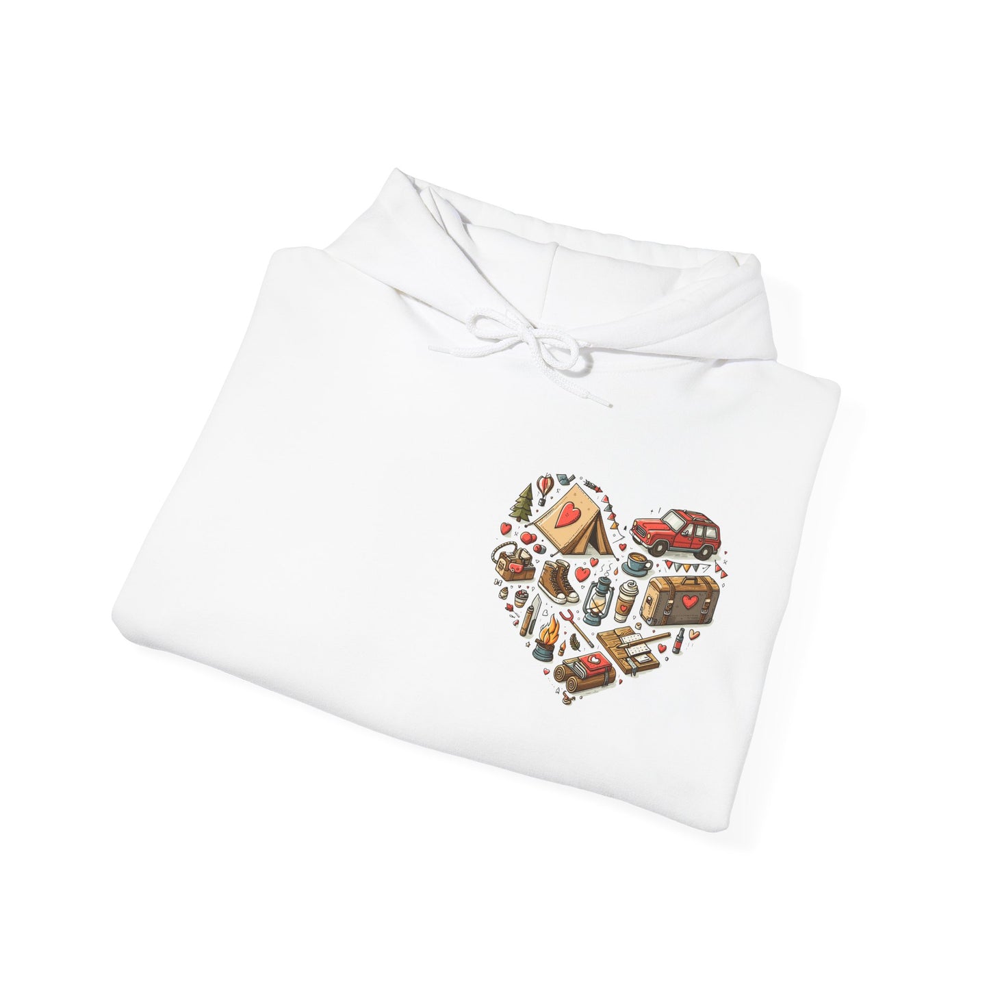 Wild at Heart: Ultimate Outdoor Adventure & Camping Icon Hoodie