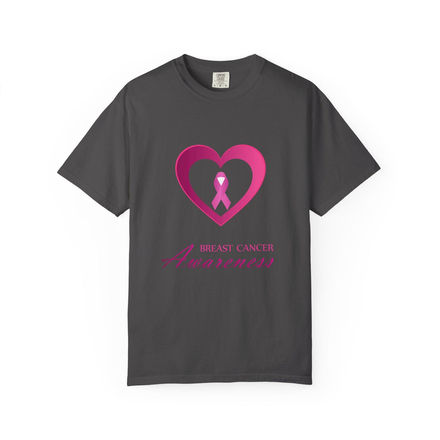 Breast Cancer Awareness heart & ribbon